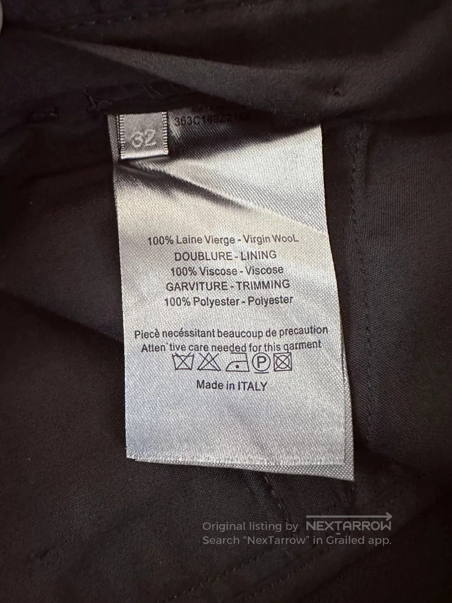 Dior DIOR Wool Black Casual Trousers. Size US 32 / EU 48 - 7 Thumbnail