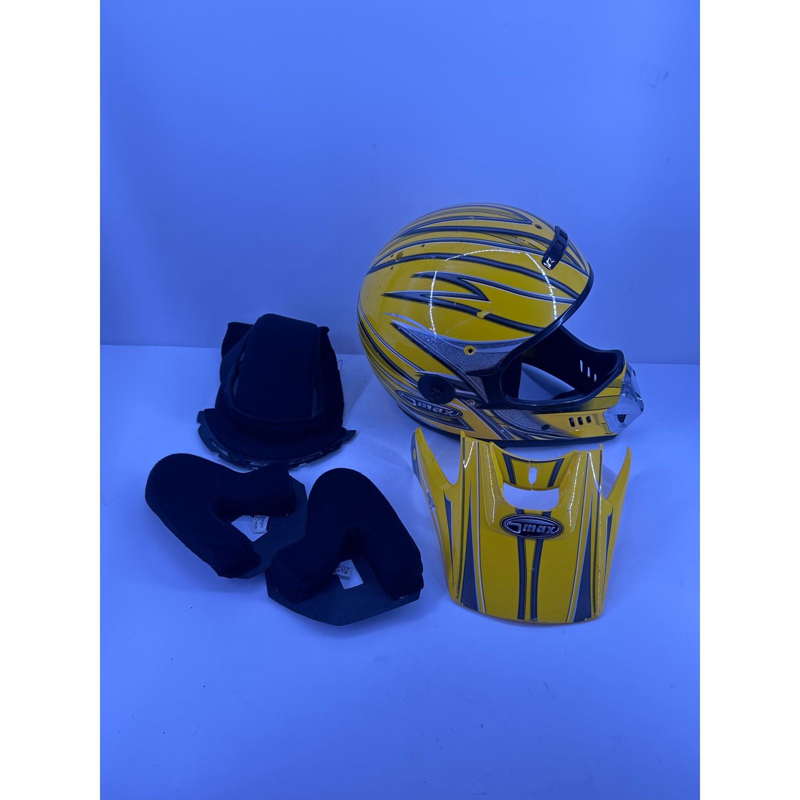 & Other Stories Vintage GMAX 26X Shell M2000 Yellow Silver Helmet Size M Size ONE SIZE - 12 Thumbnail