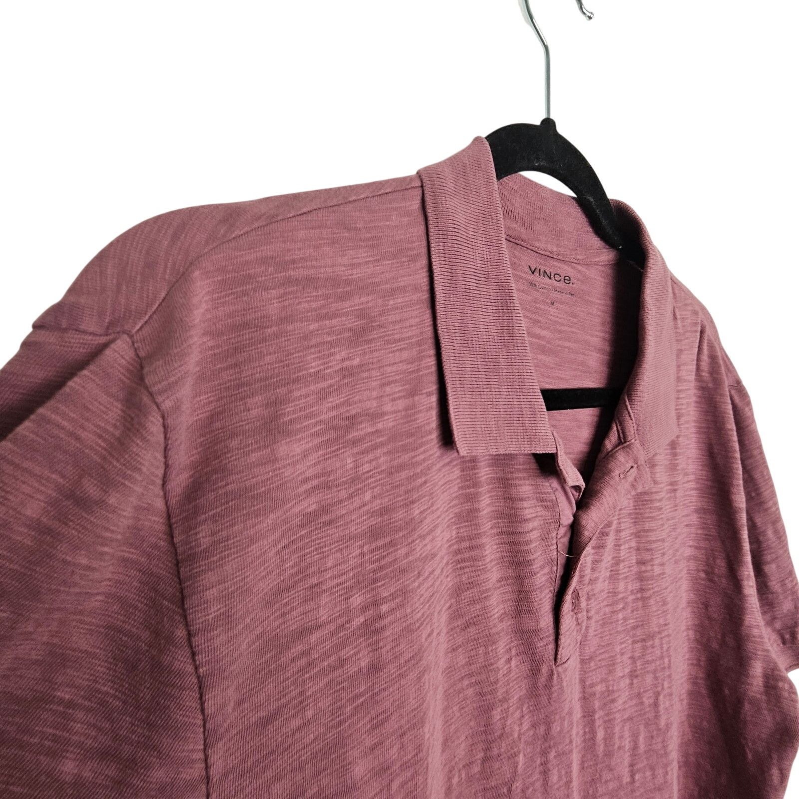 Vince Vince Mens Polo Shirt Size M Classic Preppy Designer Minimal Size US M / EU 48-50 / 2 - 5 Thumbnail