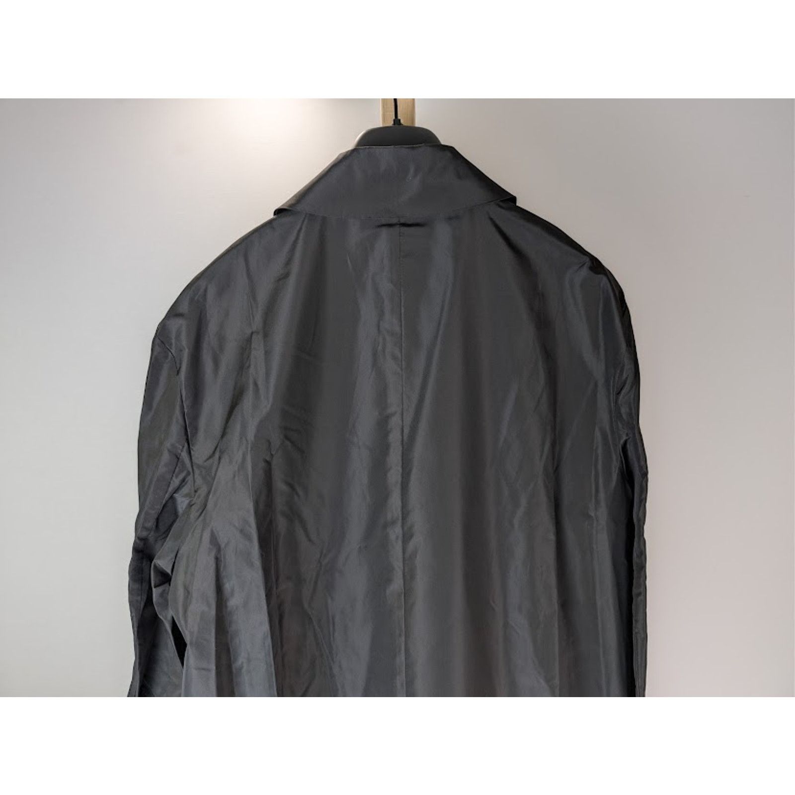 Saint Laurent Paris o1rshd1 Double-Breasted 6-Button Taffeta Coat in Black Size US L / EU 52-54 / 3 - 12 Thumbnail