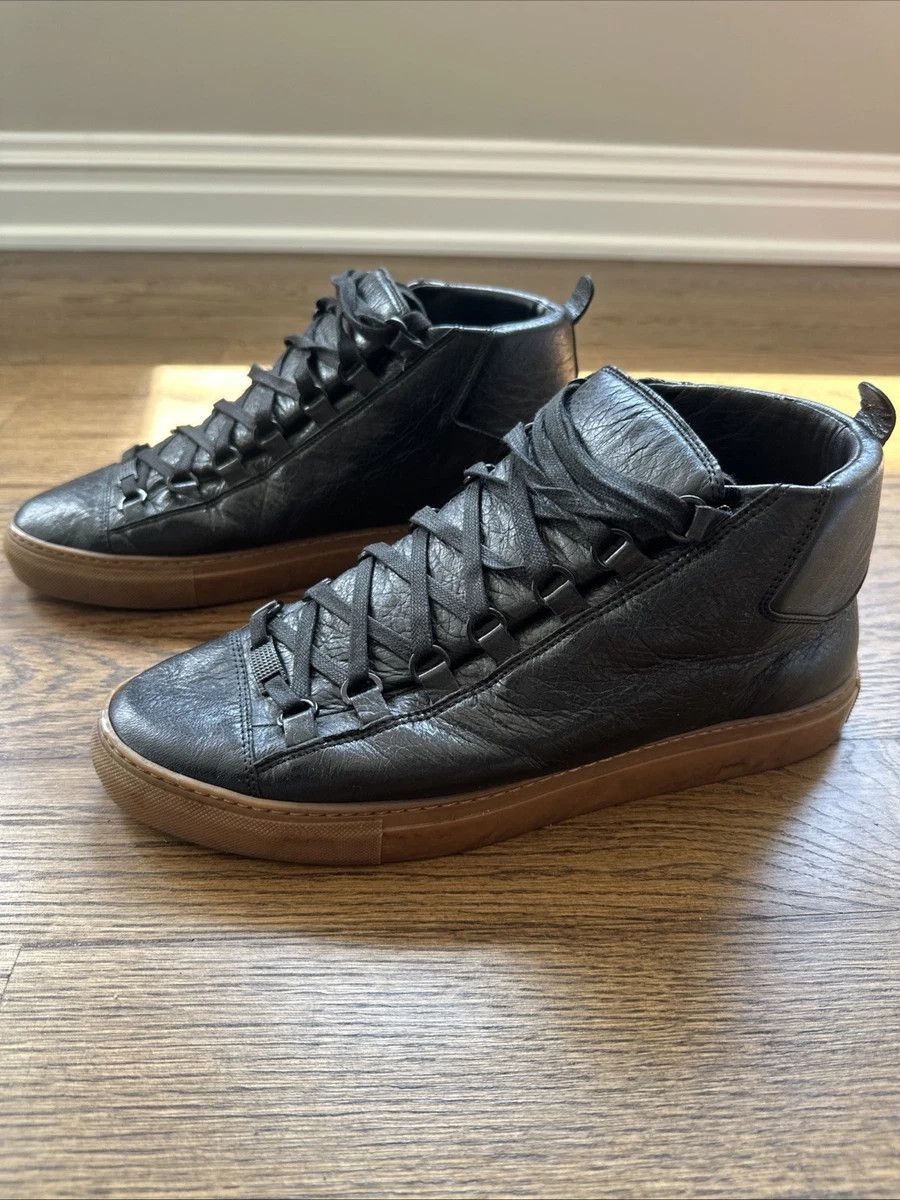 Balenciaga Arena Black 10 Leather High Tops