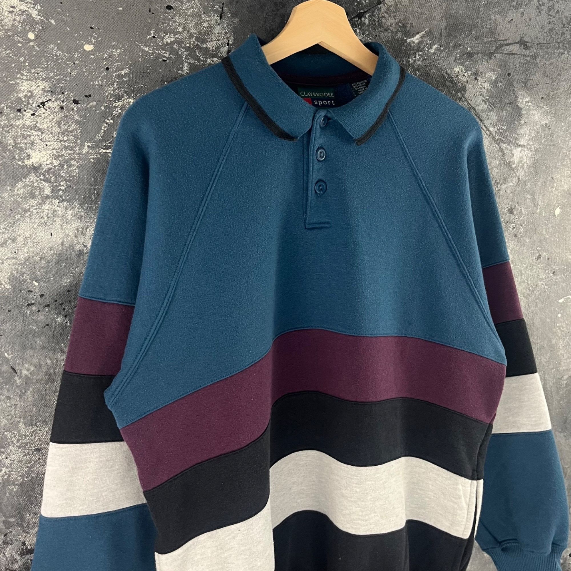 Vintage Vintage 90’s Rugby sweatshirt Size US S / EU 44-46 / 1 - 2 Thumbnail