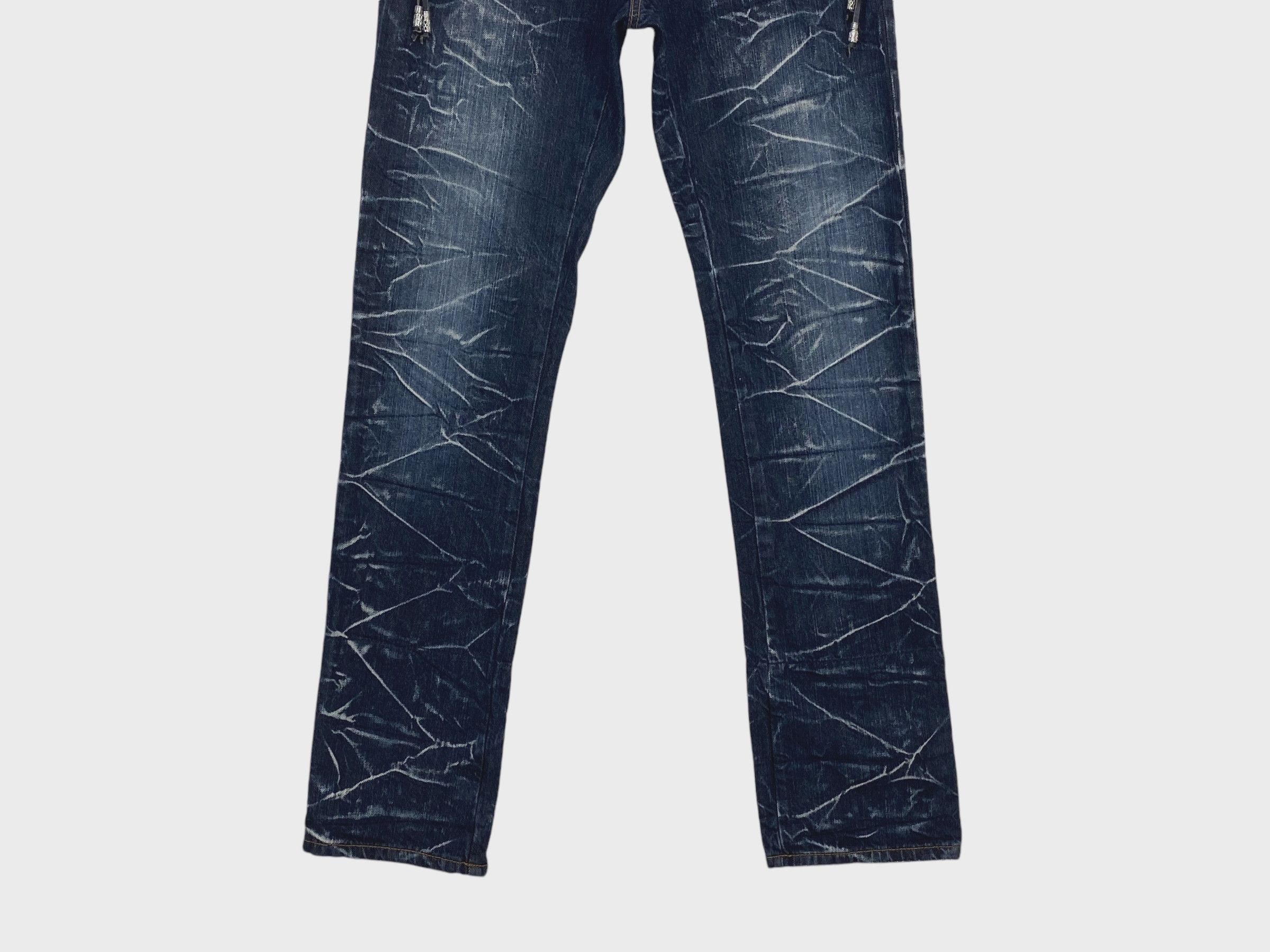 Japanese Brand Nylaus Jeans Double Waist Cropped Jeans Japanese Jeans Size US 29 - 6 Thumbnail