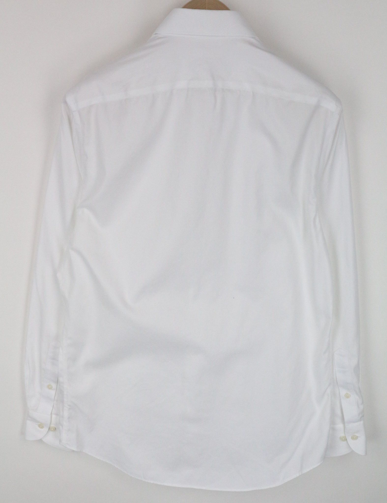 Suitsupply TRAVELLER 39/15 1/2 Slim White Cotton Long 72678 Size 38R - 2 Thumbnail