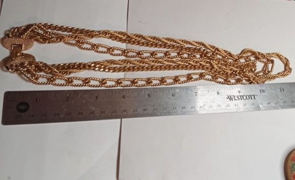 Monet Vintage Monet Chunky Gold Tone Chain Necklace Size ONE SIZE - 10 Thumbnail
