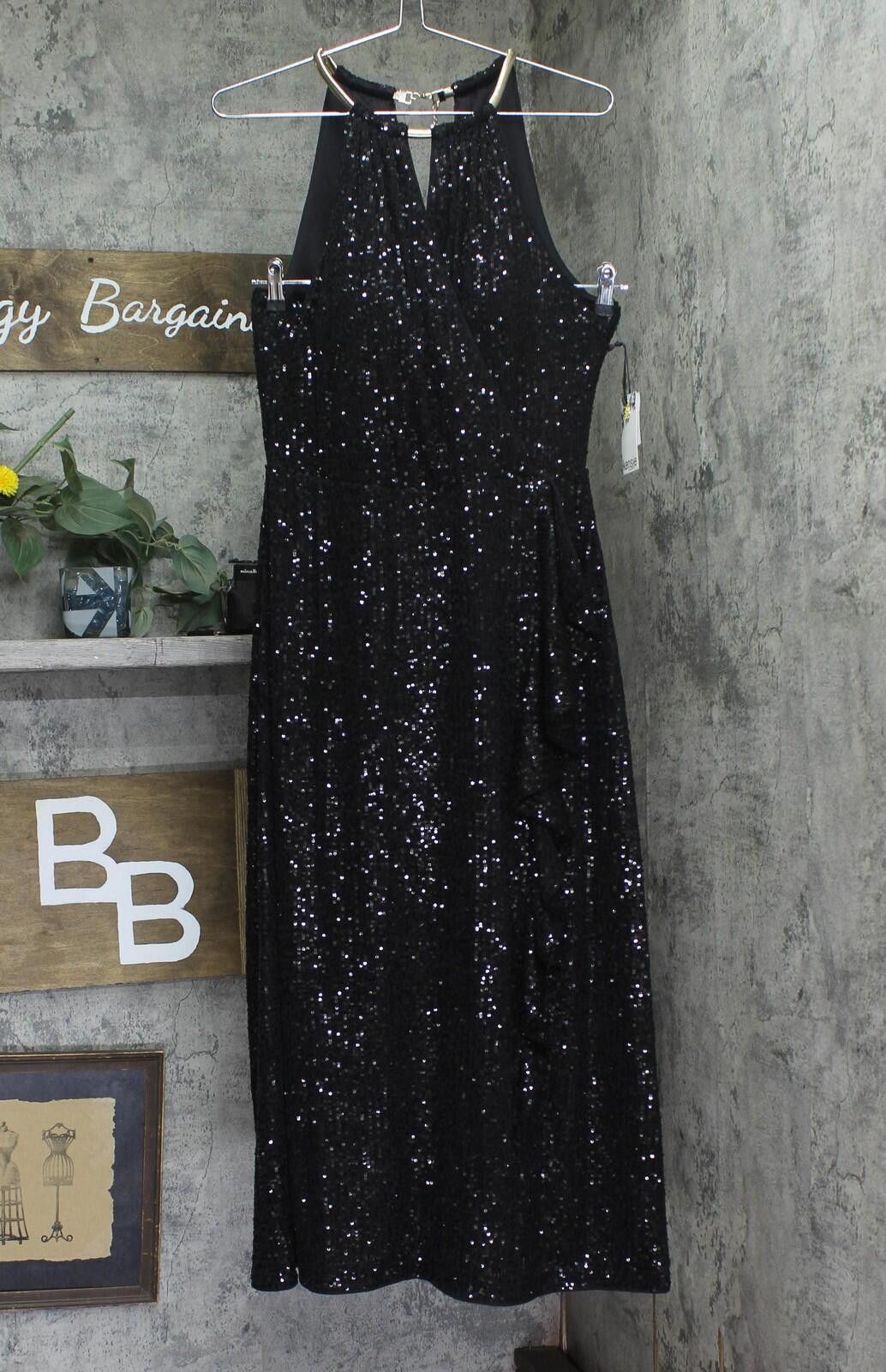 Other Nwt Kensie Midi Dress Cold Shoulder Gown Kdtp3129 Black 12 Size XL / US 12-14 / IT 48-50 - 1 Thumbnail
