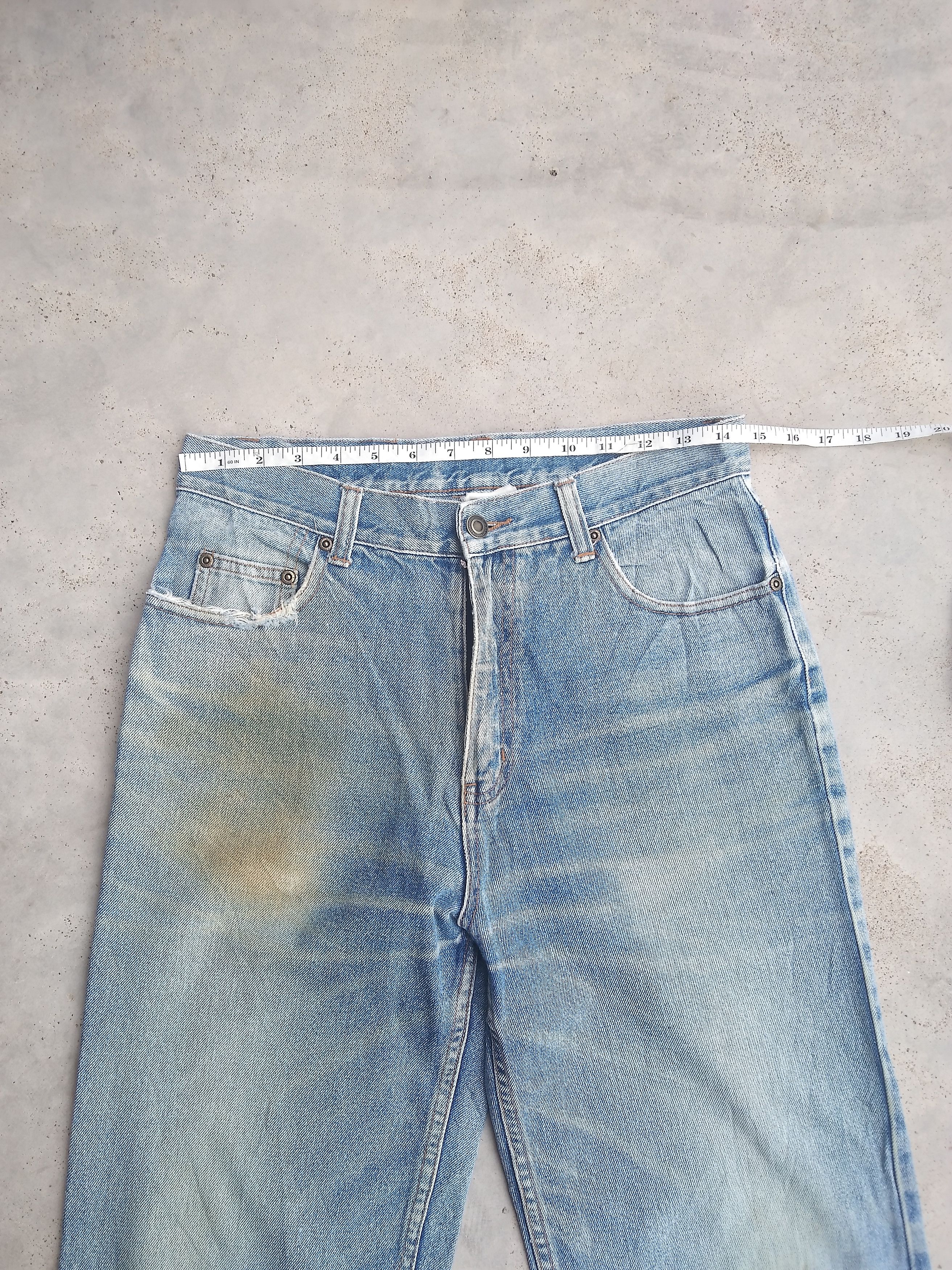 Japanese Brand Vintage Japanese Straight Leg Dirty Distressed Jeans Size US 29 - 4 Thumbnail