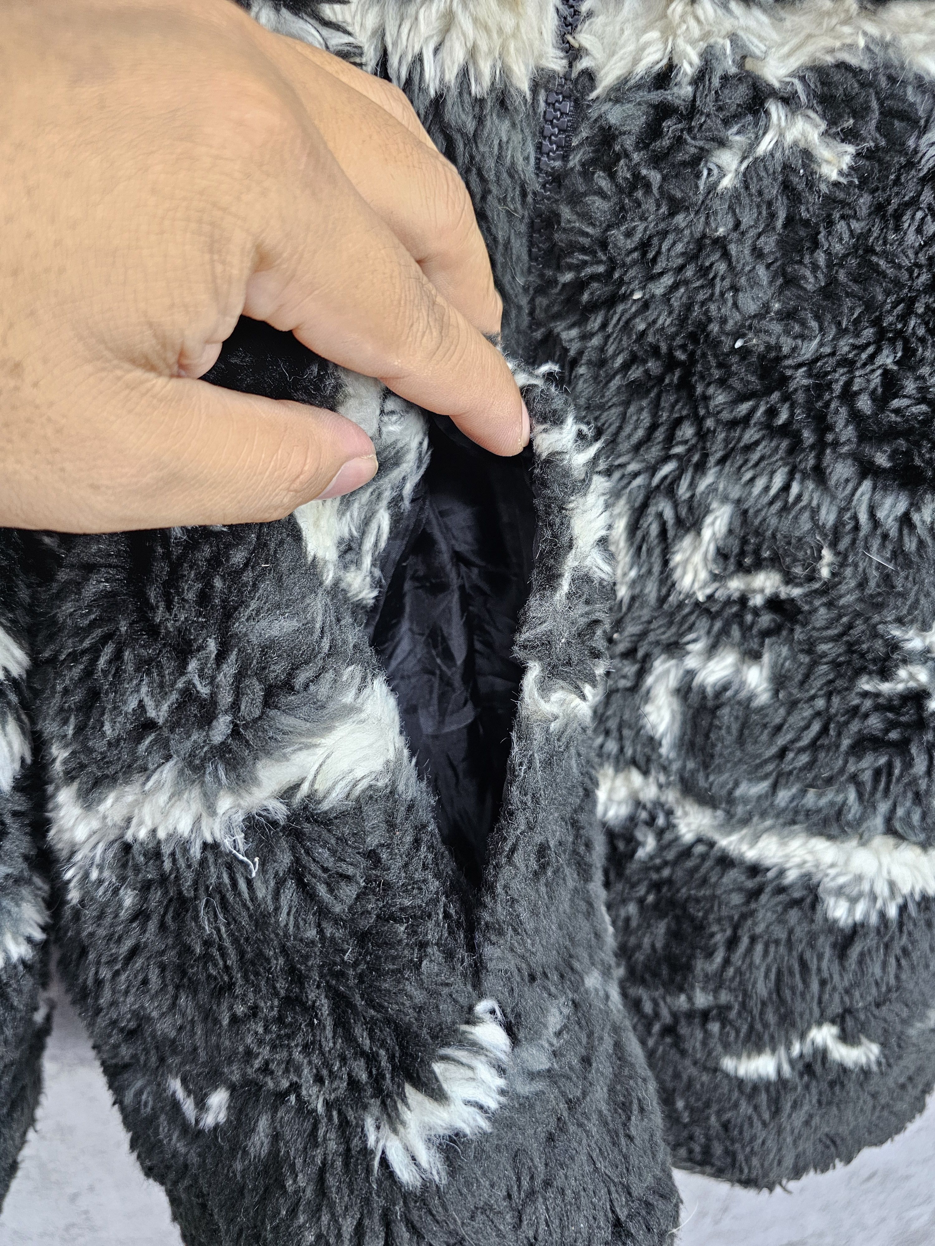 Japanese Brand Vintage Style SANSY DAISY Fur Fleece Heavy Jacket J0041 Size US M / EU 48-50 / 2 - 8 Thumbnail