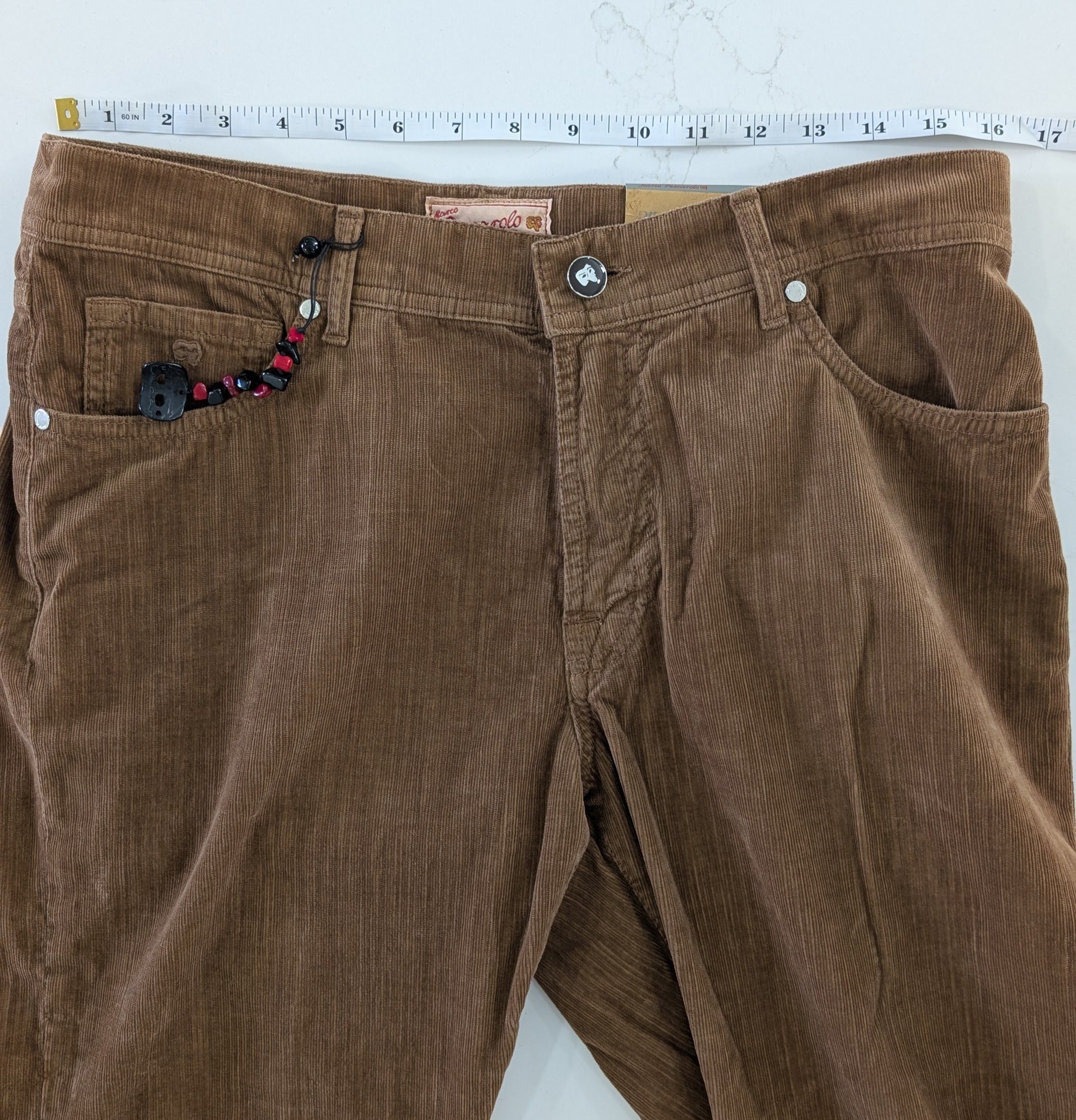 Marco Pescarolo Marco Pescarolo NERANOM Corduroy Pants Brown Size 50 IT Size US 34 / EU 50 - 9 Thumbnail