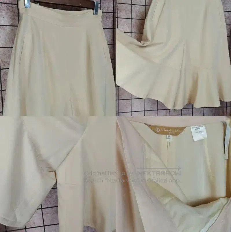 Dior Dior Beige Summer Wool Flared Pants . Size 24" / US 00 / IT 34 - 4 Thumbnail