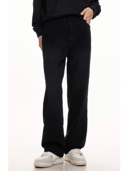 Japanese Brand × Vintage High street cleanfit men's loose straight casual black jeans Size US 32 / EU 48 - 3 Thumbnail