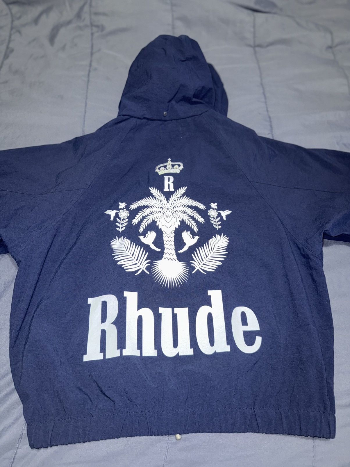 Rhude RHUDE Nylon Jacket With Hood And 2-pockets Size US S / EU 44-46 / 1 - 2 Thumbnail