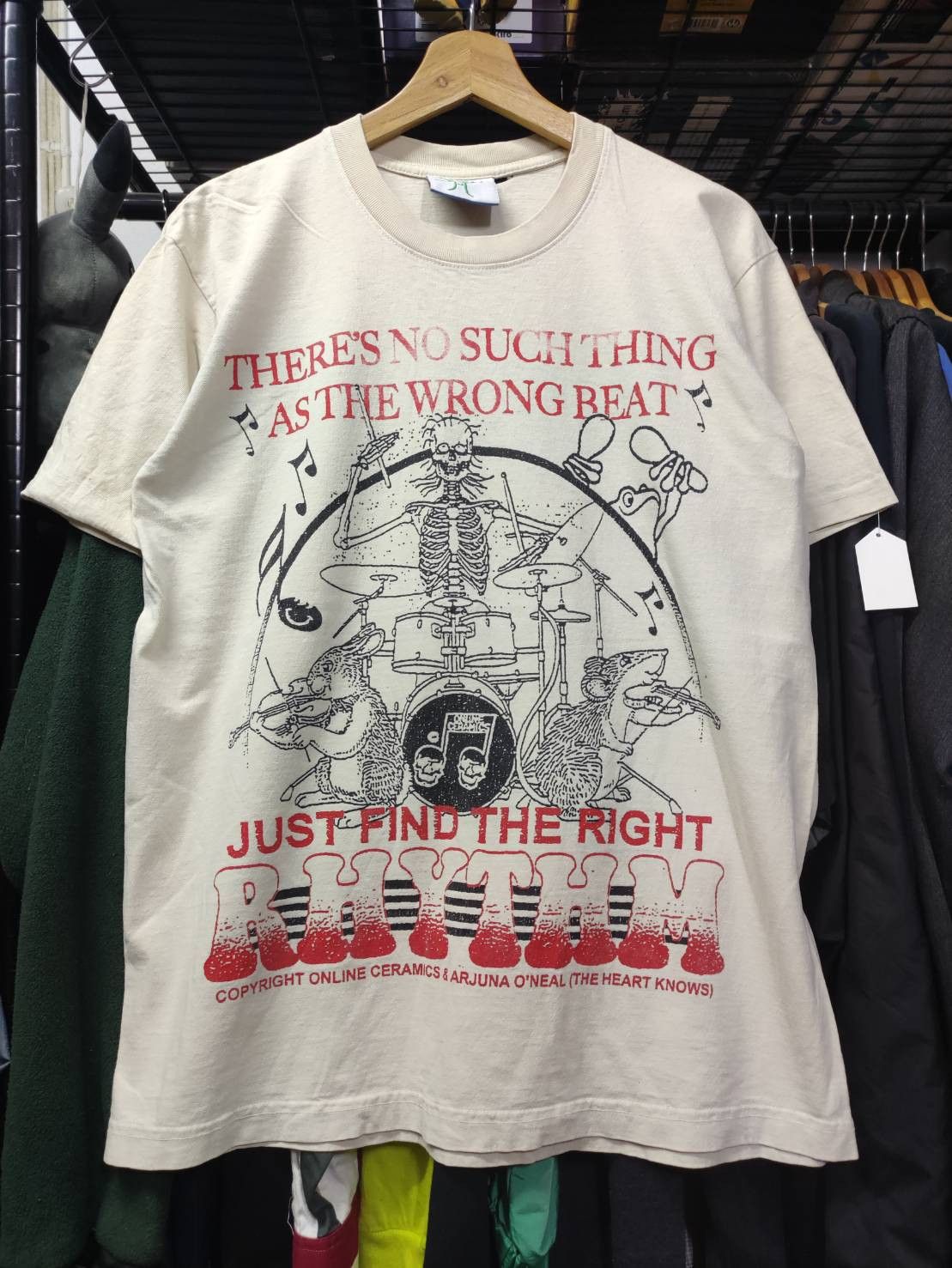 Online Ceramics Online Ceramics " Wrong Beat Right Rhythm " T-Shirt Size US M / EU 48-50 / 2 - 1 Thumbnail