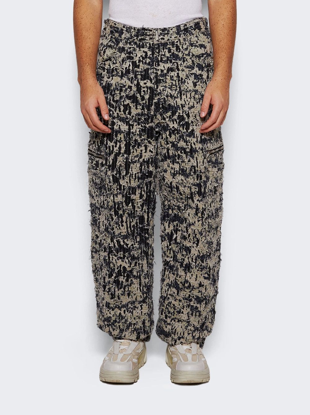Givenchy o1mle0226 Loose Fit Cargo Pants in Neutrals Size US 34 / EU 50 - 3 Thumbnail