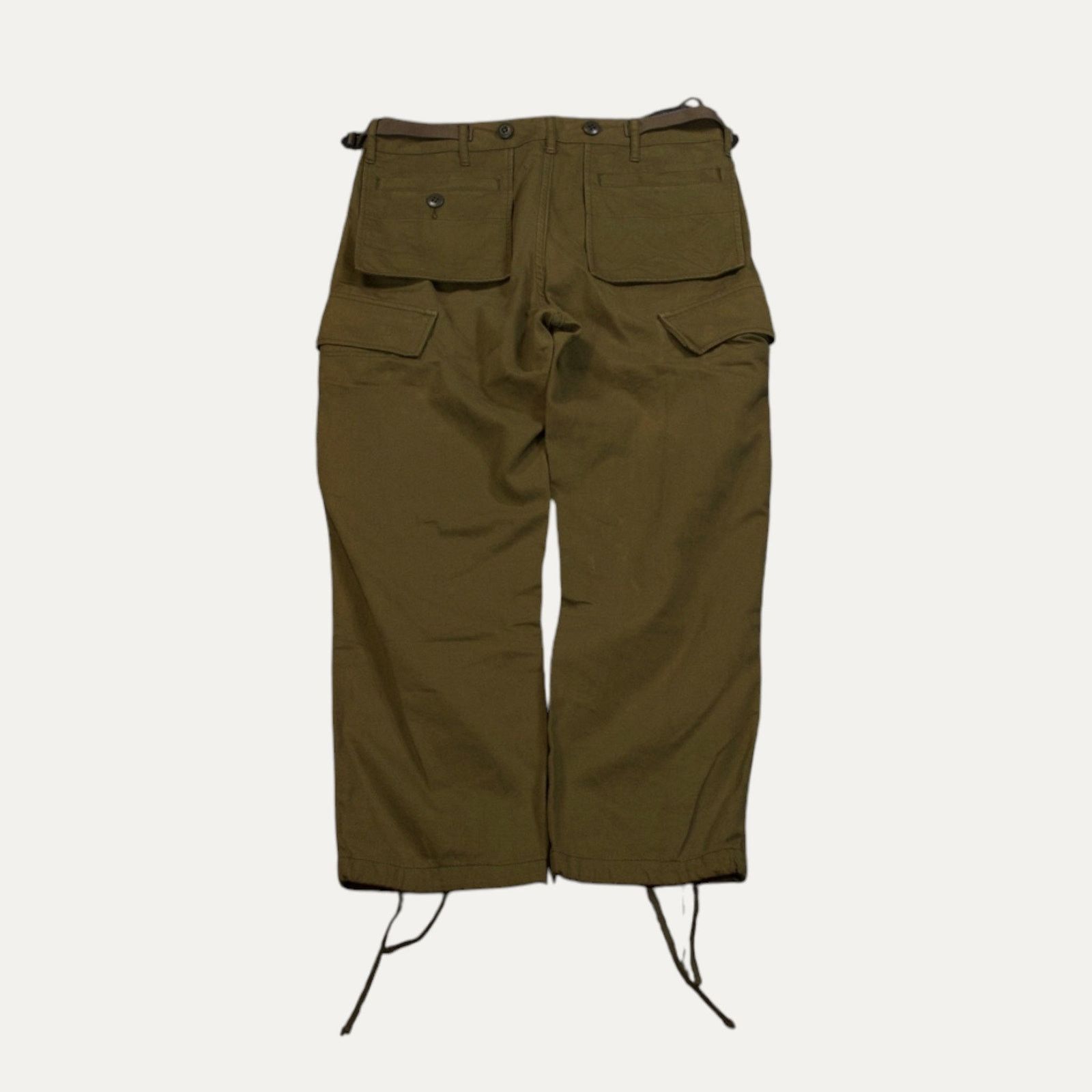 Maison MIHARA YASUHIRO Miharaya Olive Green Capri Pants Size 30" / US 8 / IT 44 - 2 Thumbnail
