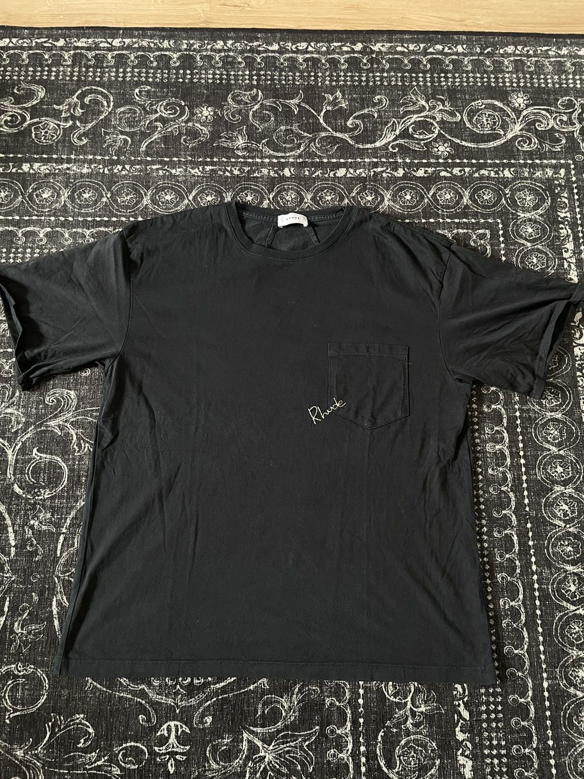 image of Rhude Madison T Shirt Small in Black, Men's