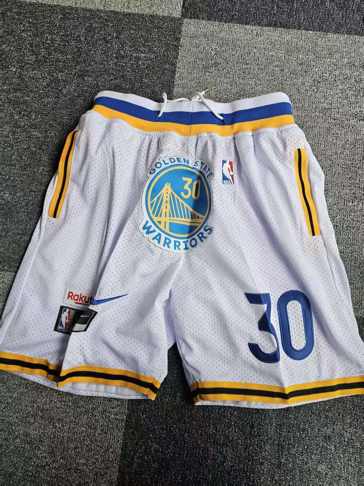 NBA Warriors #30 Stephen Curry Short With Pocket Large Size Size US 36 / EU 52 - 1 Thumbnail