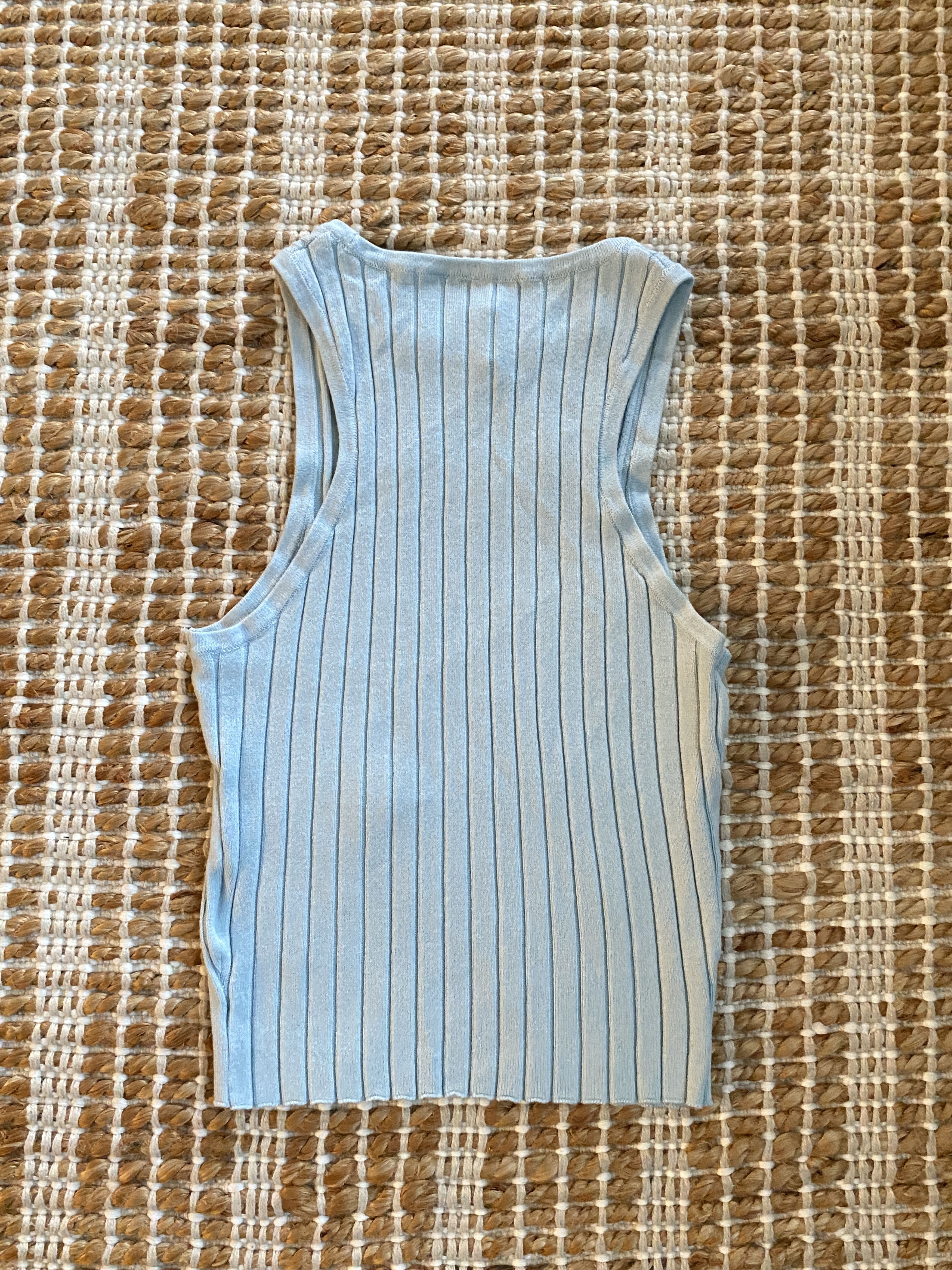 H&M H&M Divided Light Blue Cropped Halter Top – Size XS Size XS / US 0-2 / IT 36-38 - 4 Thumbnail