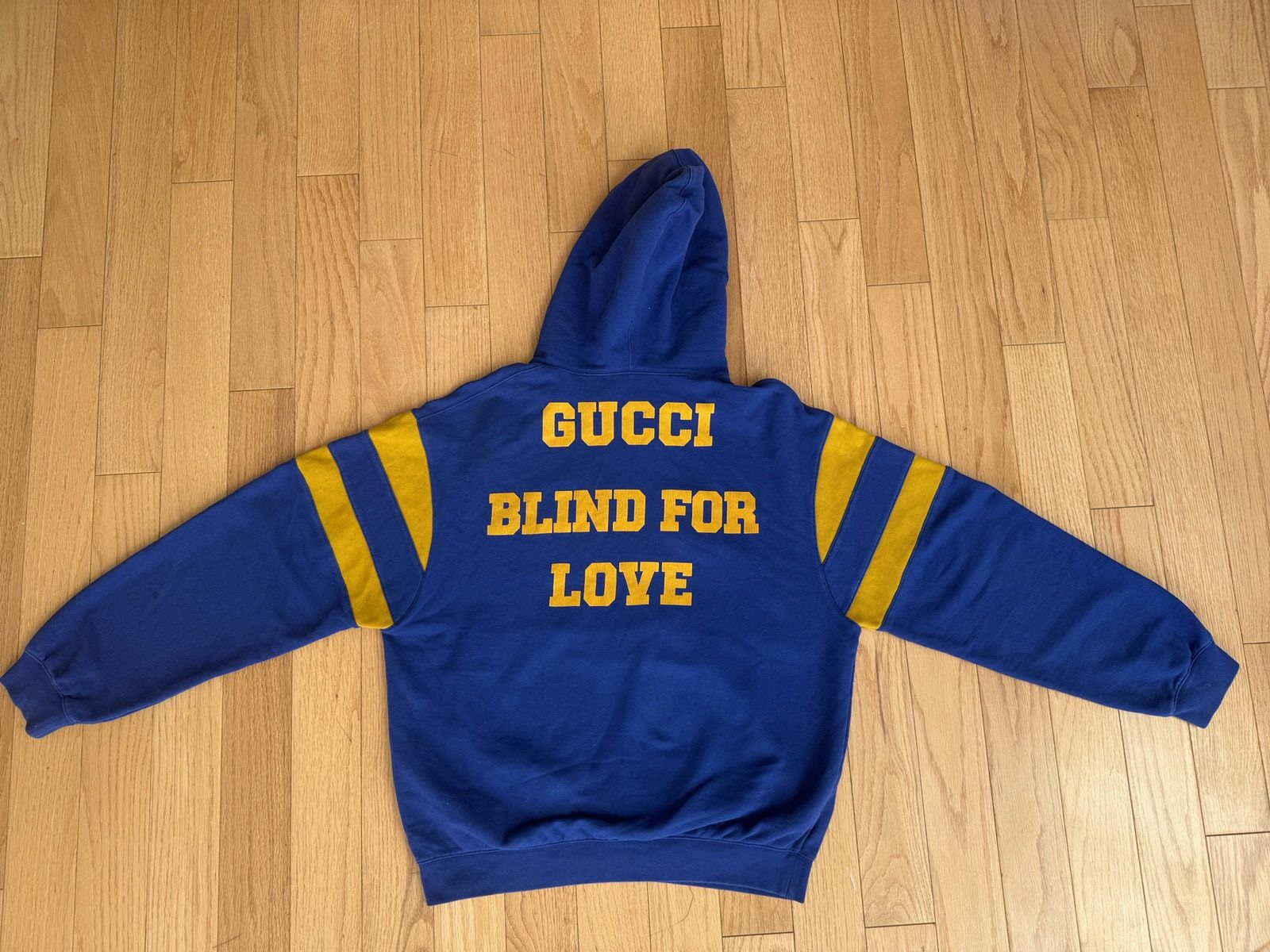 Gucci Eschantology blue yellow striped hoodie Size US M / EU 48-50 / 2 - 2 Thumbnail