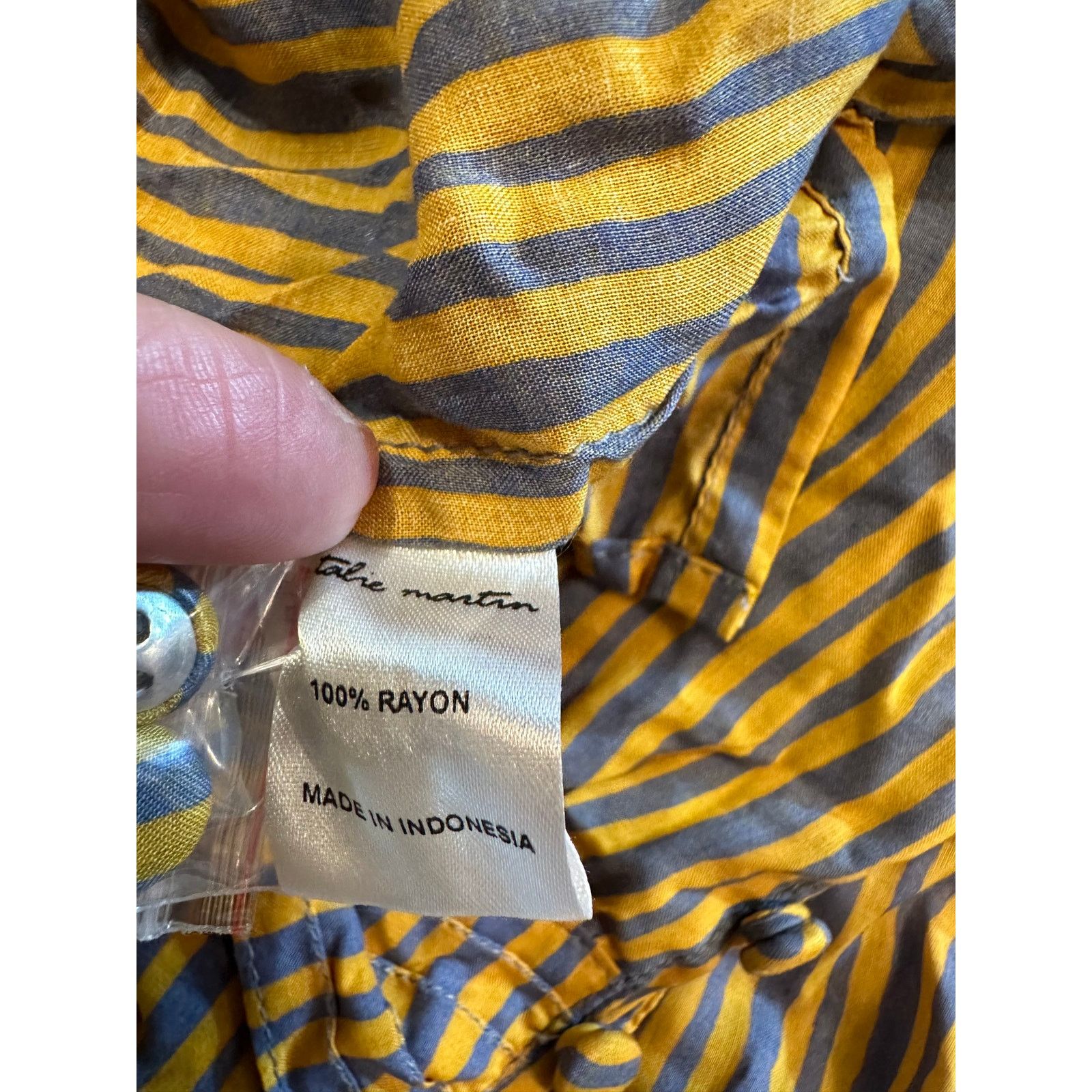 Natalie Martin Natalie Martin Jasmine Top Painted Stripe Dandelion size XS Size XS / US 0-2 / IT 36-38 - 8 Thumbnail