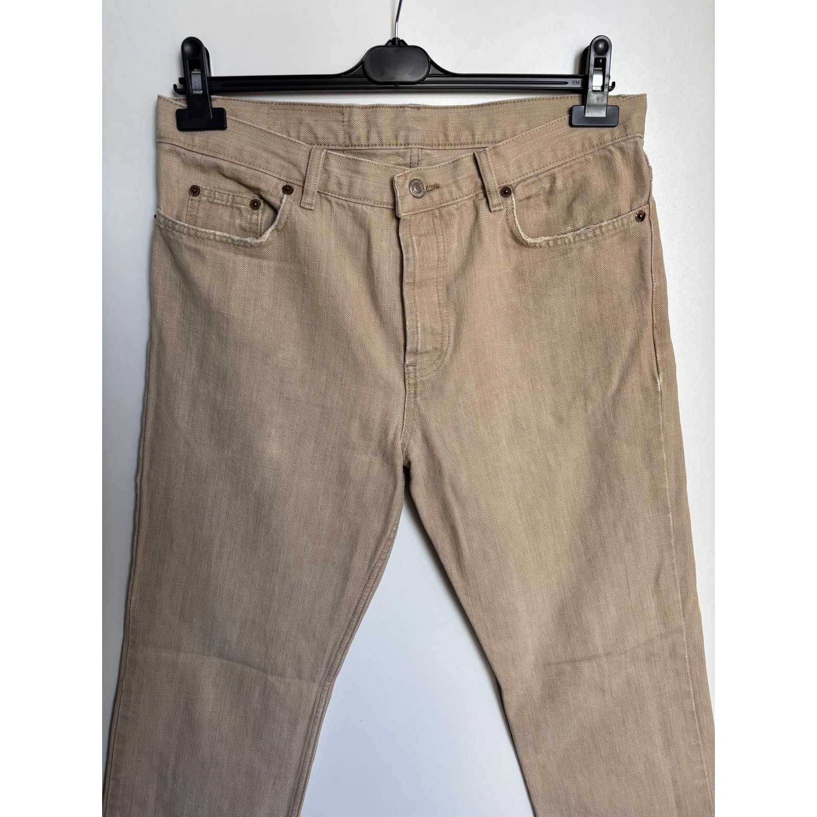 Levi's × Levi's Vintage Clothing × Vintage Levi’s 501 USA W34 L32 Beige 90s Button Fly 100% Cotton Jean Size US 34 / EU 50 - 4 Thumbnail