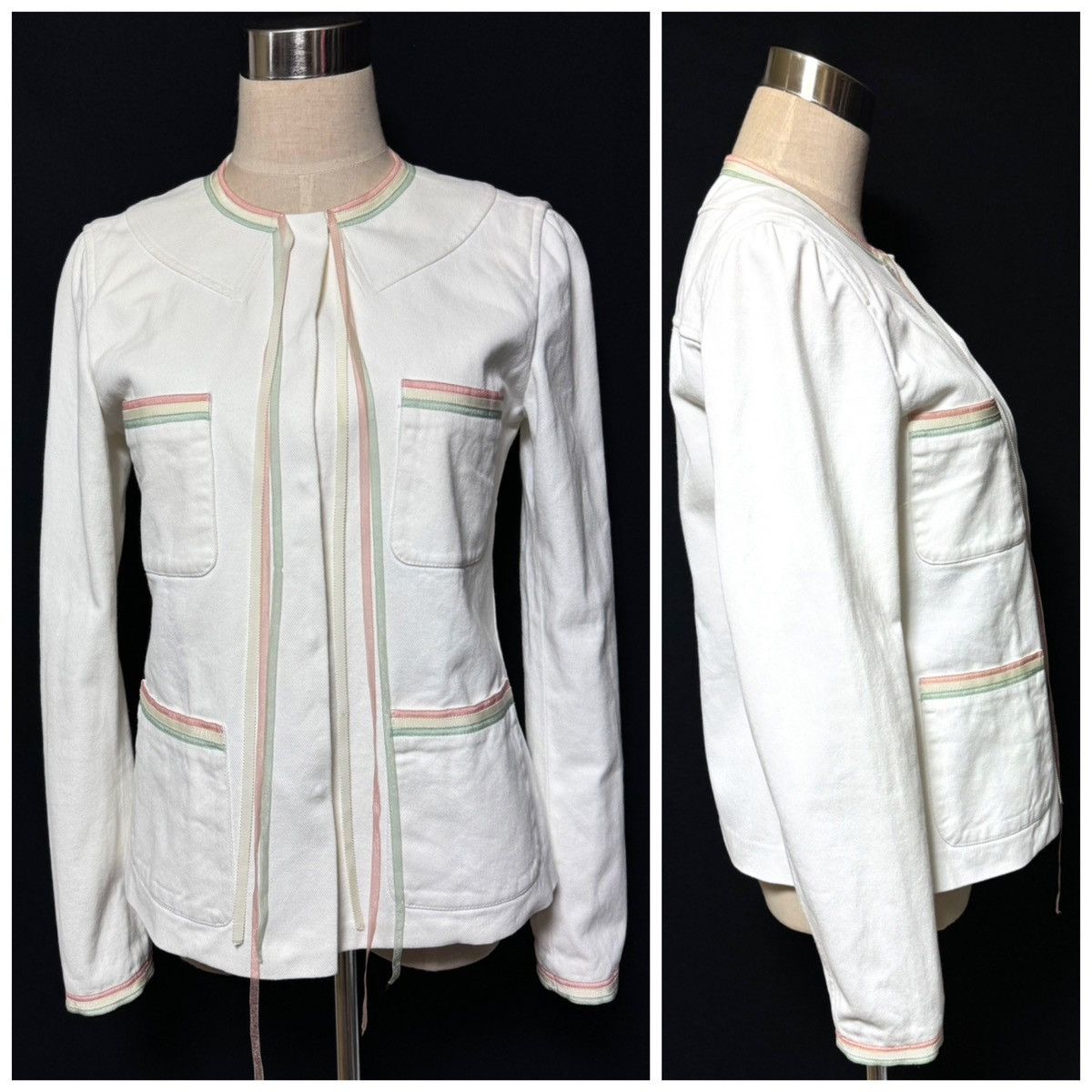 Chanel Chanel COCO decoration, border piping, fringe ribbon,jacket Size S / US 4 / IT 40 - 9 Thumbnail