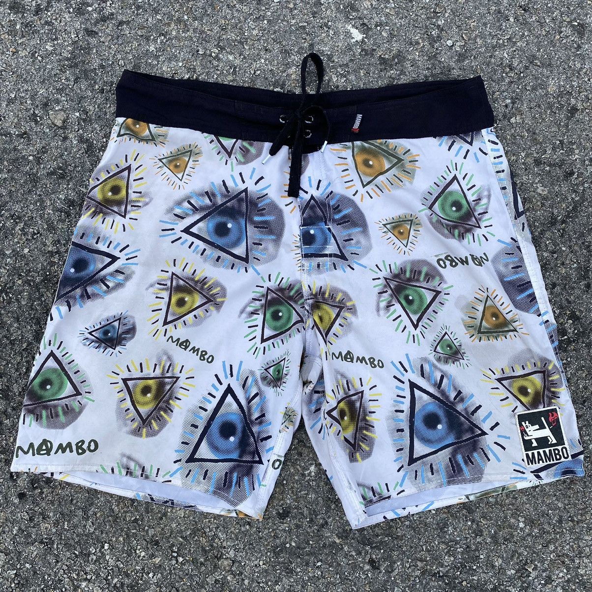 Quiksilver Mambo Eyes Graphic Adjustable Surf Style Short Pants Size US 36 / EU 52 - 1 Thumbnail