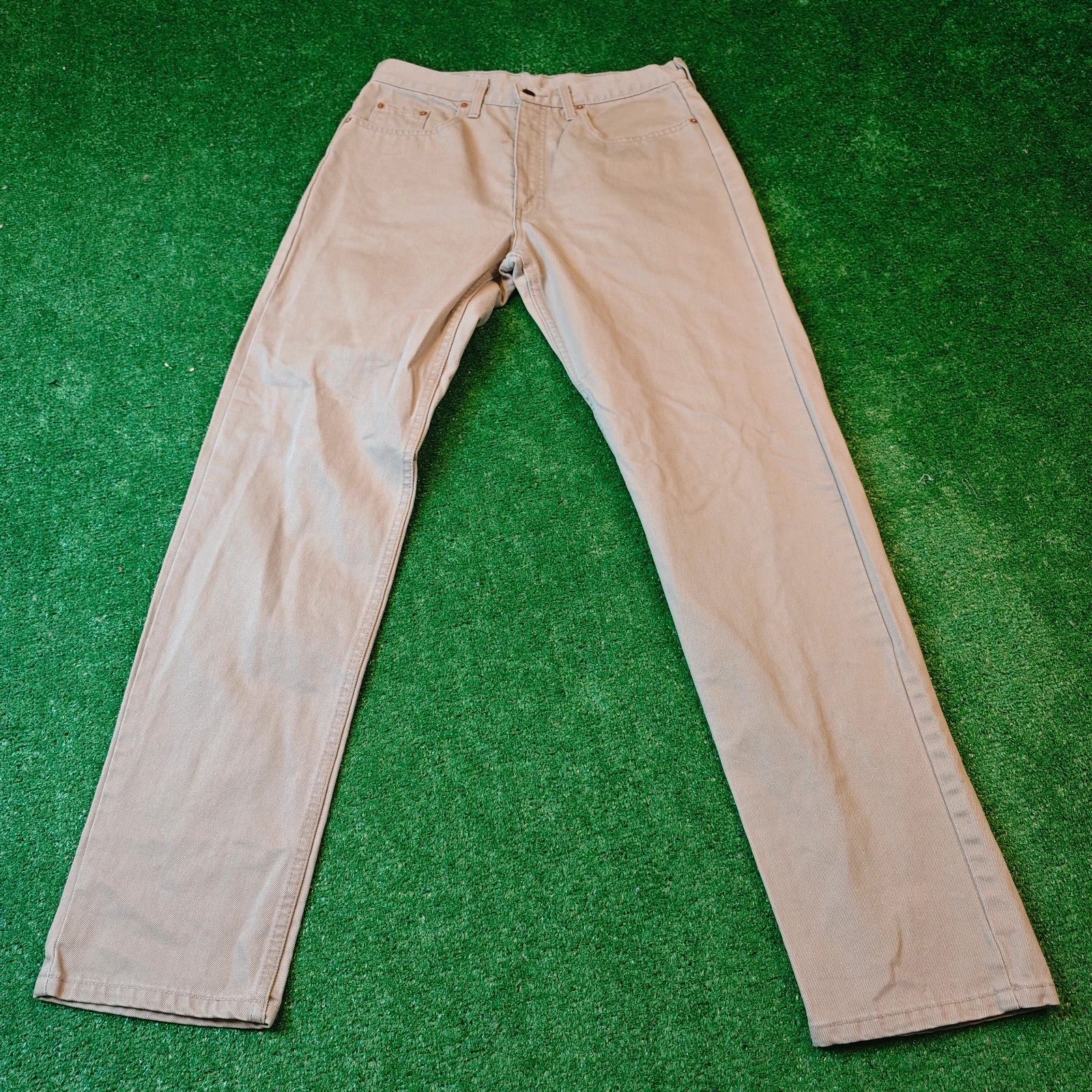 Levi's Vintage Clothing Vinatge Levi's 615 Jeans Mens 34x34 Beige straight 90s Size US 34 / EU 50 - 2 Thumbnail