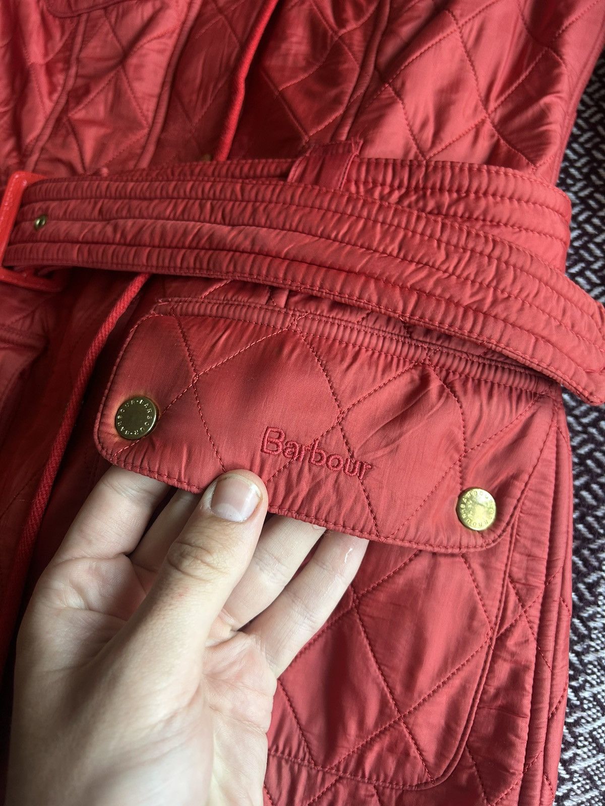 Barbour × Vintage Barbour International PolarQuilt Bomber Jacket Size UK6 Size XS / US 0-2 / IT 36-38 - 6 Thumbnail