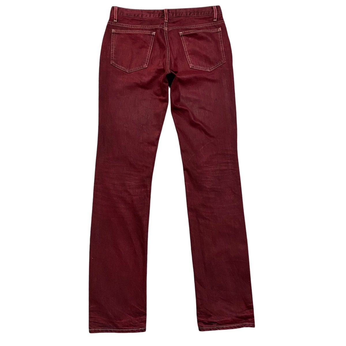 Lounge Lizard Lounge Lizard Red Blood Denim Jeans Size US 30 / EU 46 - 2 Thumbnail