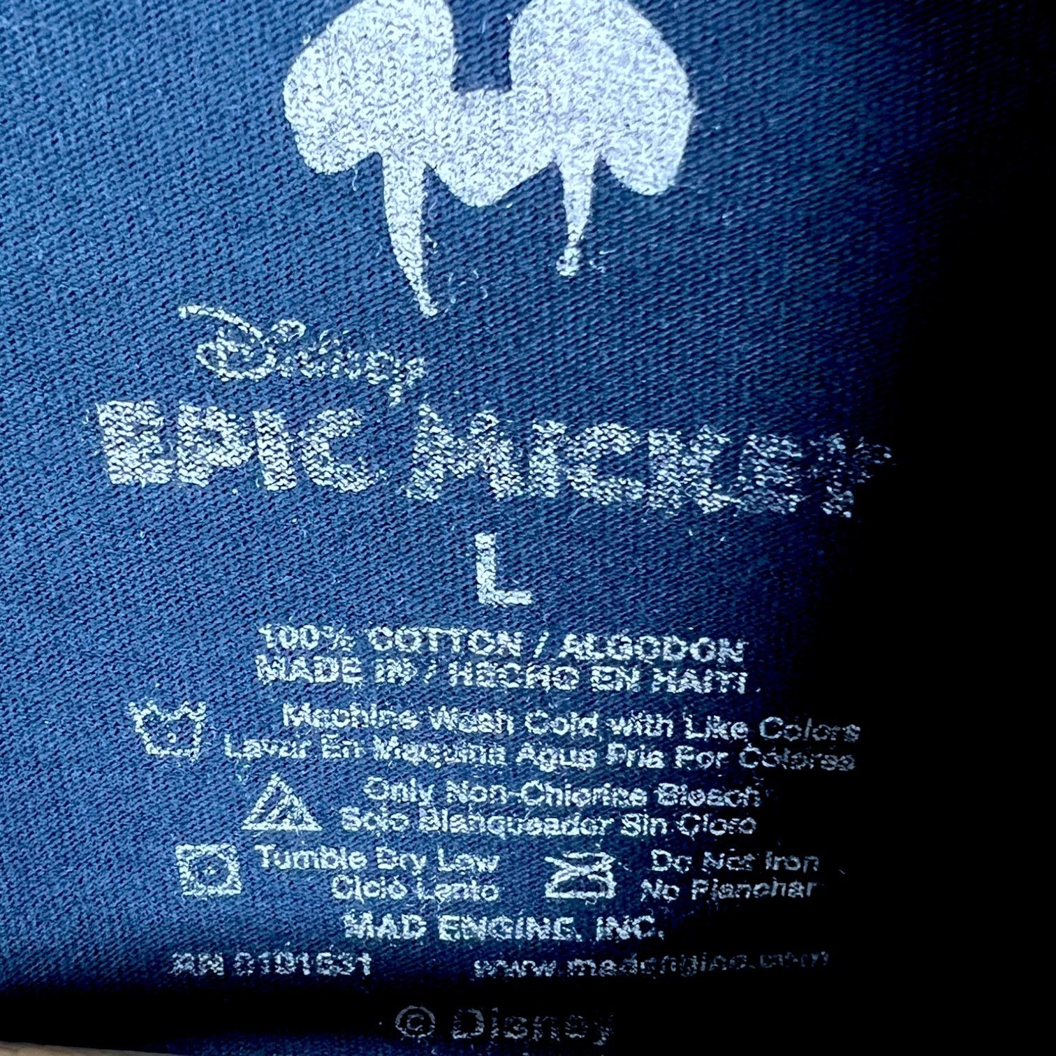 Disney Disney Epic Mickey Video Game Blue T-Shirt - Size L Size US L / EU 52-54 / 3 - 2 Thumbnail
