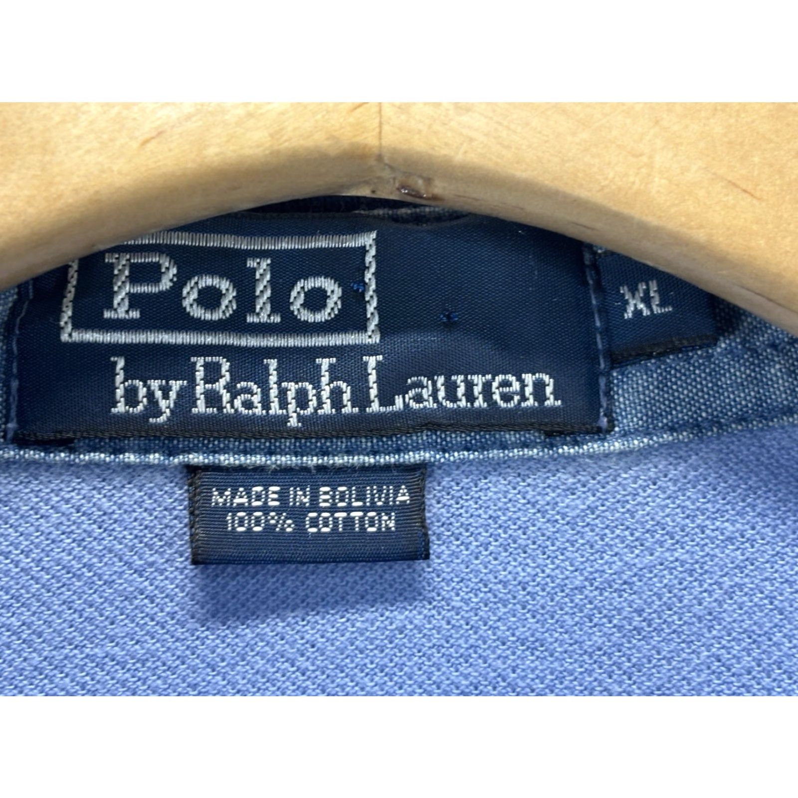 Polo Ralph Lauren VINTAGE Polo Ralph Lauren Polo Shirt Mens XL Blue Navy Pony Short Sleeve Collared 100% Cotton Size US XL / EU 56 / 4 - 4 Thumbnail