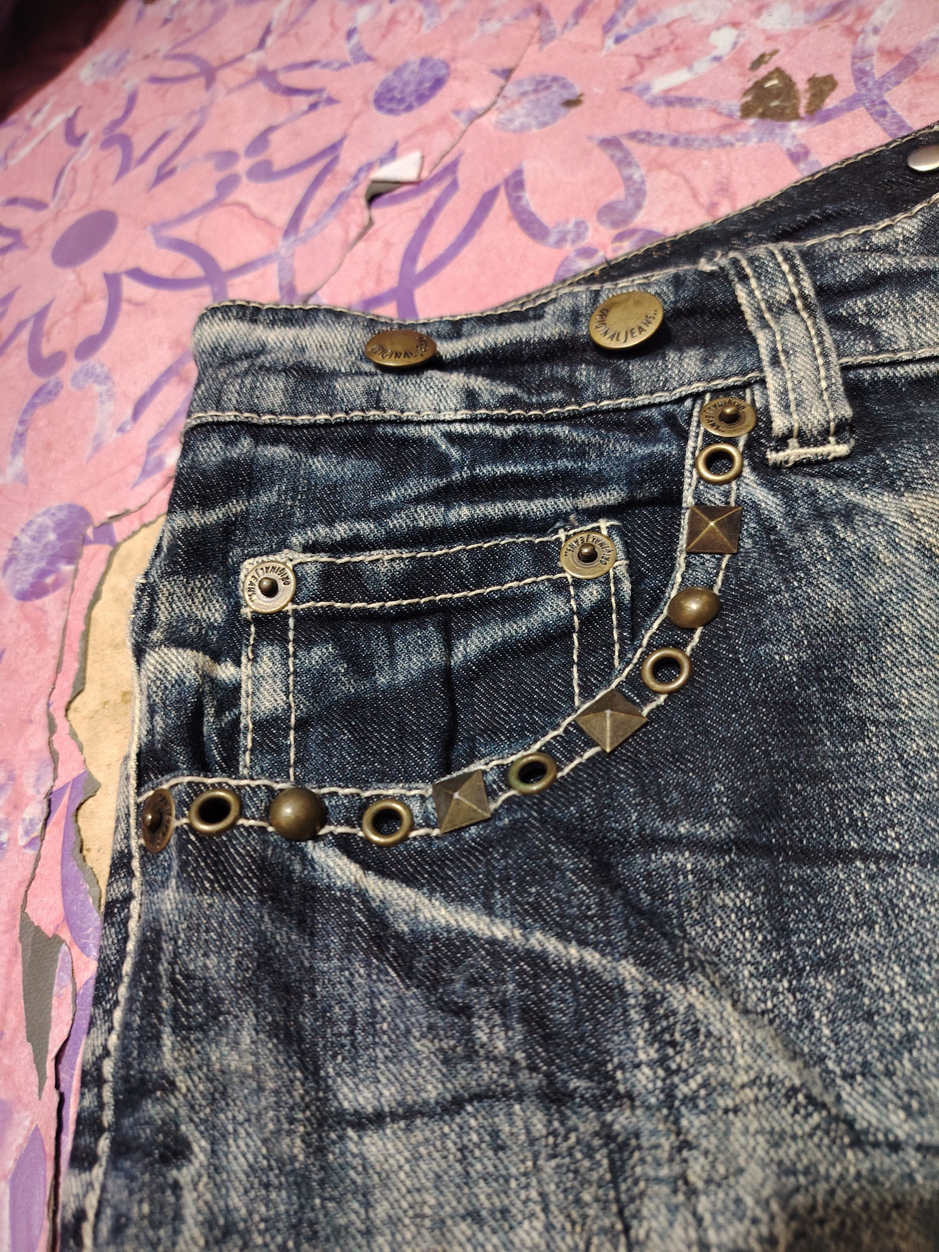Who Decides War Japanese original Jeans Mudwash Rusty Distressed Jeans Size US 33 - 7 Thumbnail