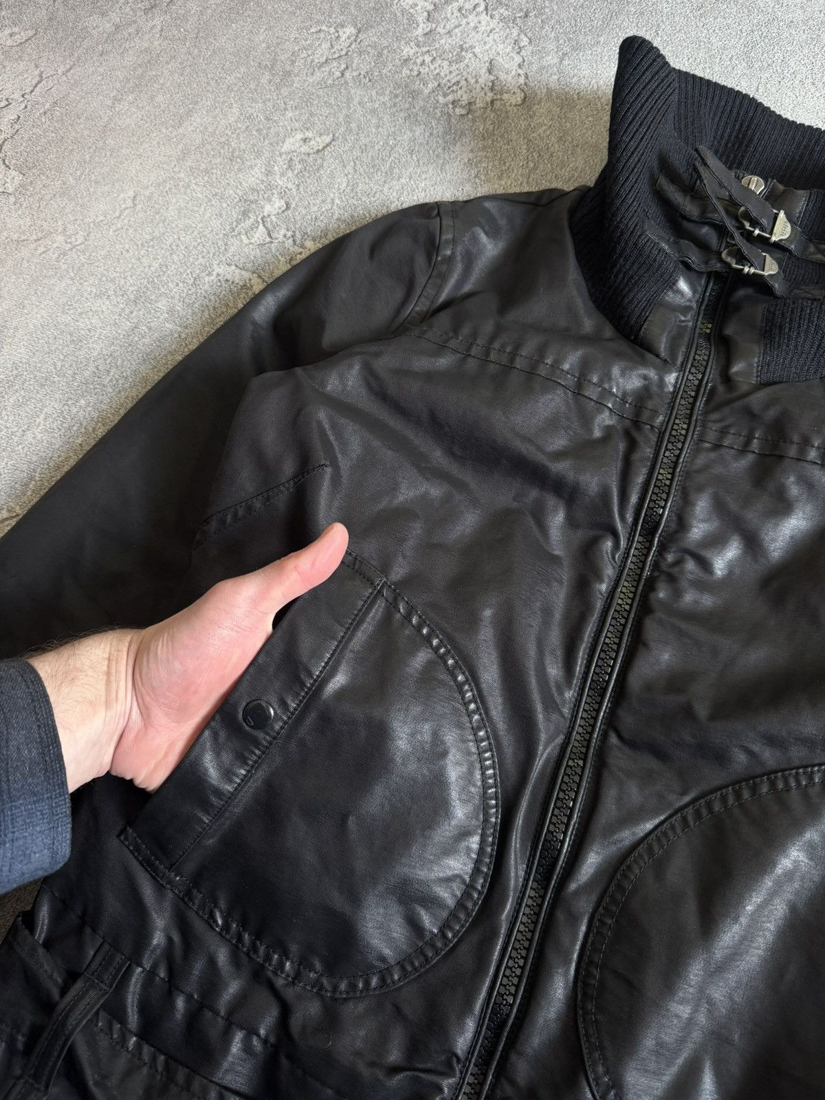 Diesel Diesel L/size wmns black avantgarde jacket Y2K biker LGB Size L / US 10 / IT 46 - 14 Thumbnail