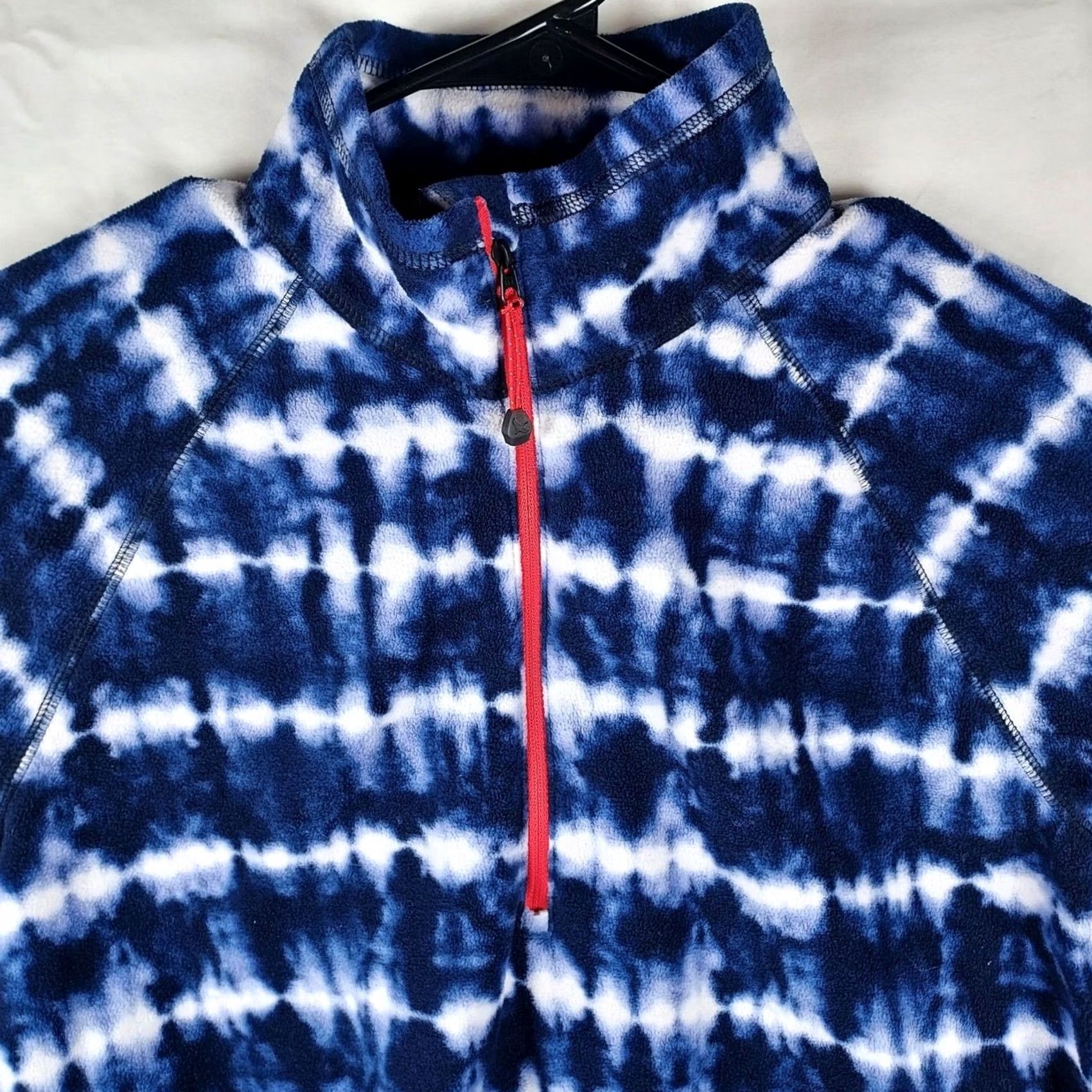 Eddie Bauer Eddie Bauer Womens Sweatshirt Tie Dye Fleece Pullover 1/4 Zip Blue White Small Regular Mens Women Girls None Size S / US 4 / IT 40 - 3 Thumbnail