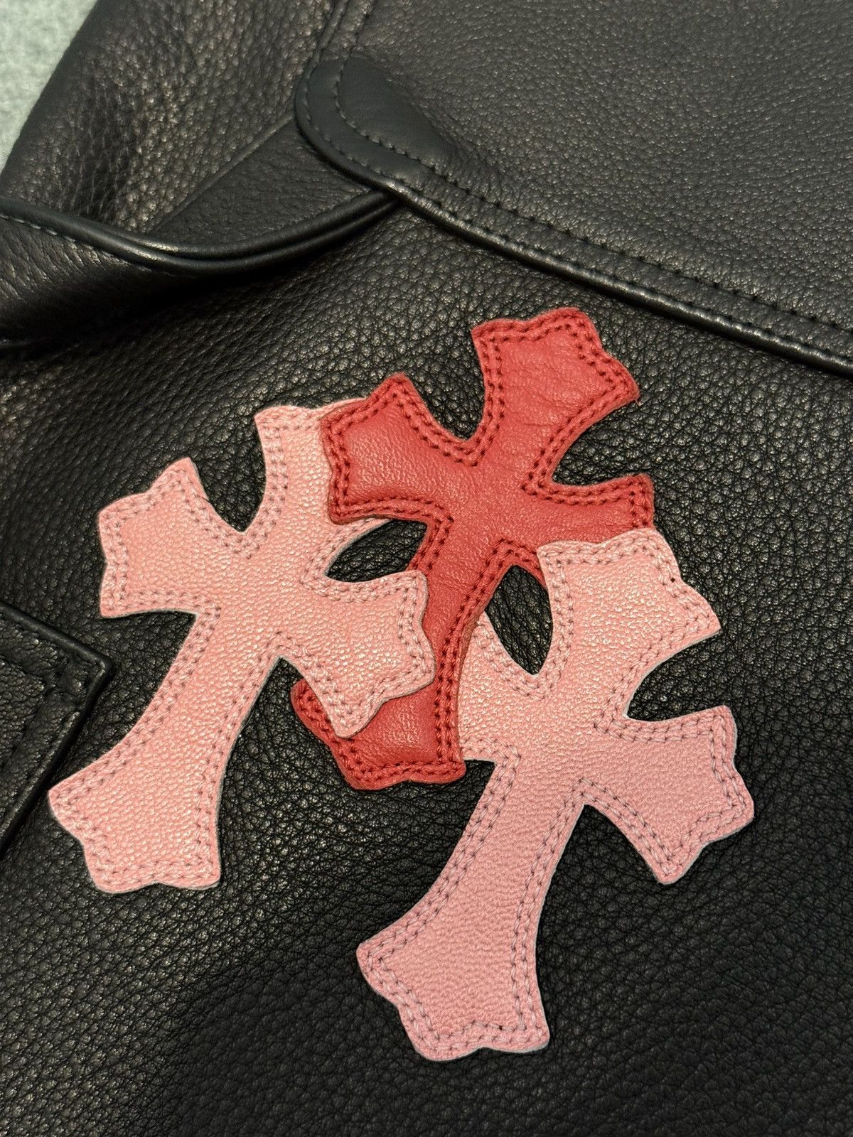 Chrome Hearts Chrome Hearts Leather Pants with cross patches Size US 32 / EU 48 - 11 Thumbnail