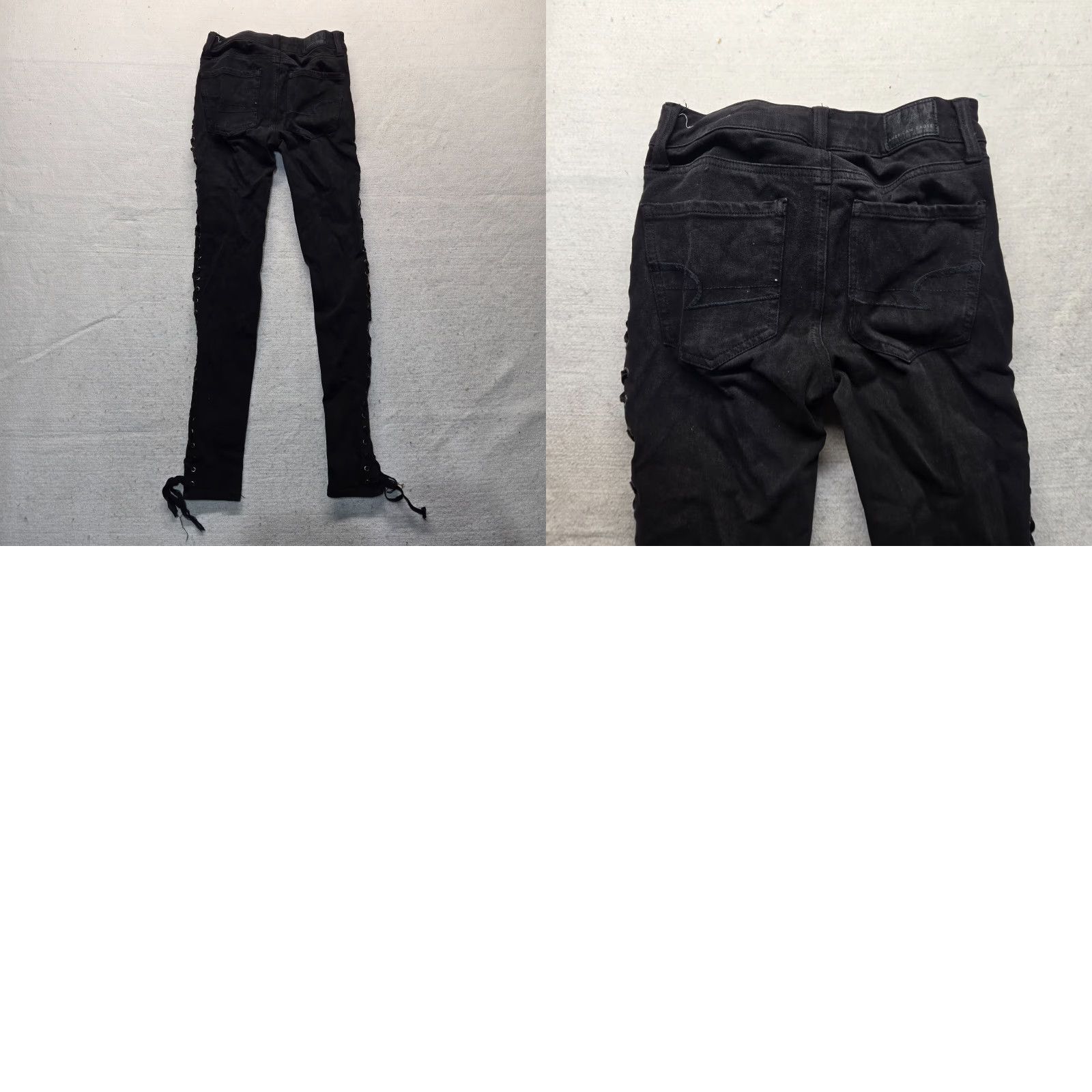 American Eagle Outfitters American Eagle 360 Next Level Stretch Black Hi Rise Jegging Women's Size 0R Jeans Size 25" / US 0 / IT 36 - 9 Thumbnail