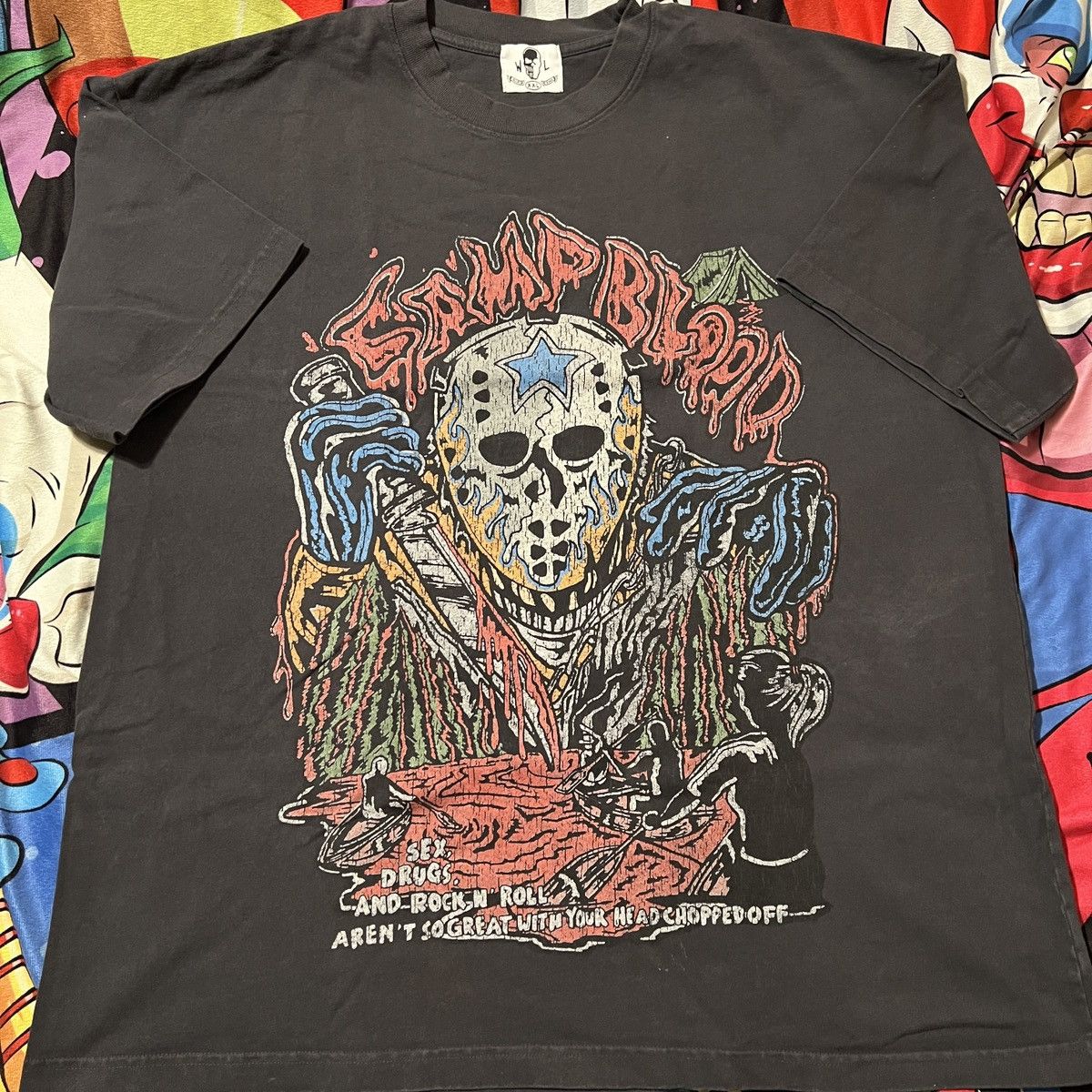 Warren Lotas FRIDAY THE 13TH WARREN LOTAS 2XL CAMP BLOOD TSHIRT Size US XXL / EU 58 / 5 - 1 Thumbnail