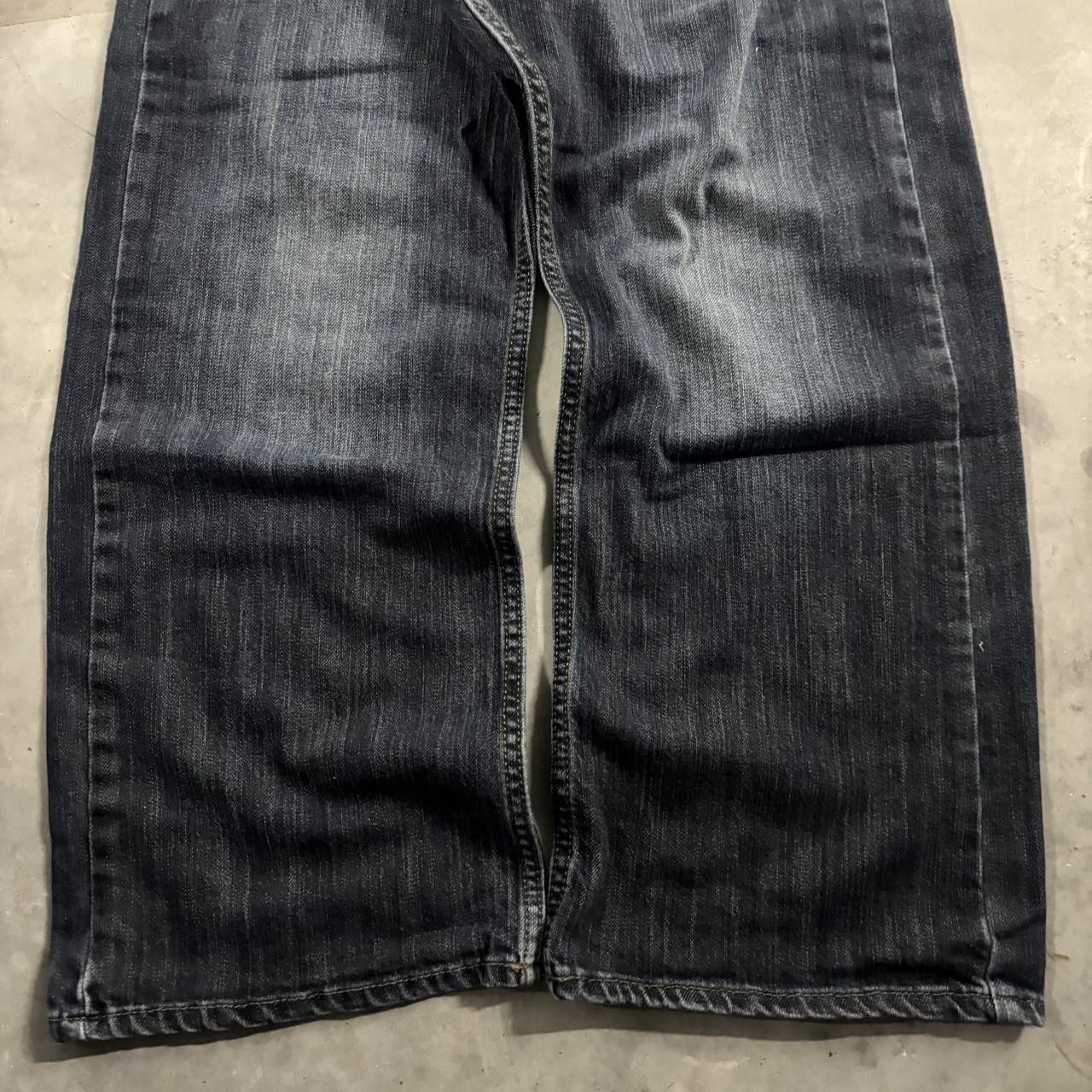 Vintage Crazy Vintage Y2K/2000s Grunge Dark Wash Denim Jeans! 40x30 Size US 40 / EU 56 - 6 Thumbnail