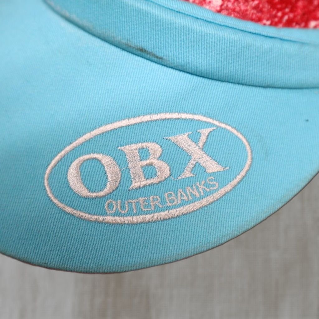 Vintage OBX Visor Light Blue Women’s Hat Visor Adjustable Blue Outdoor Size ONE SIZE - 1 Thumbnail