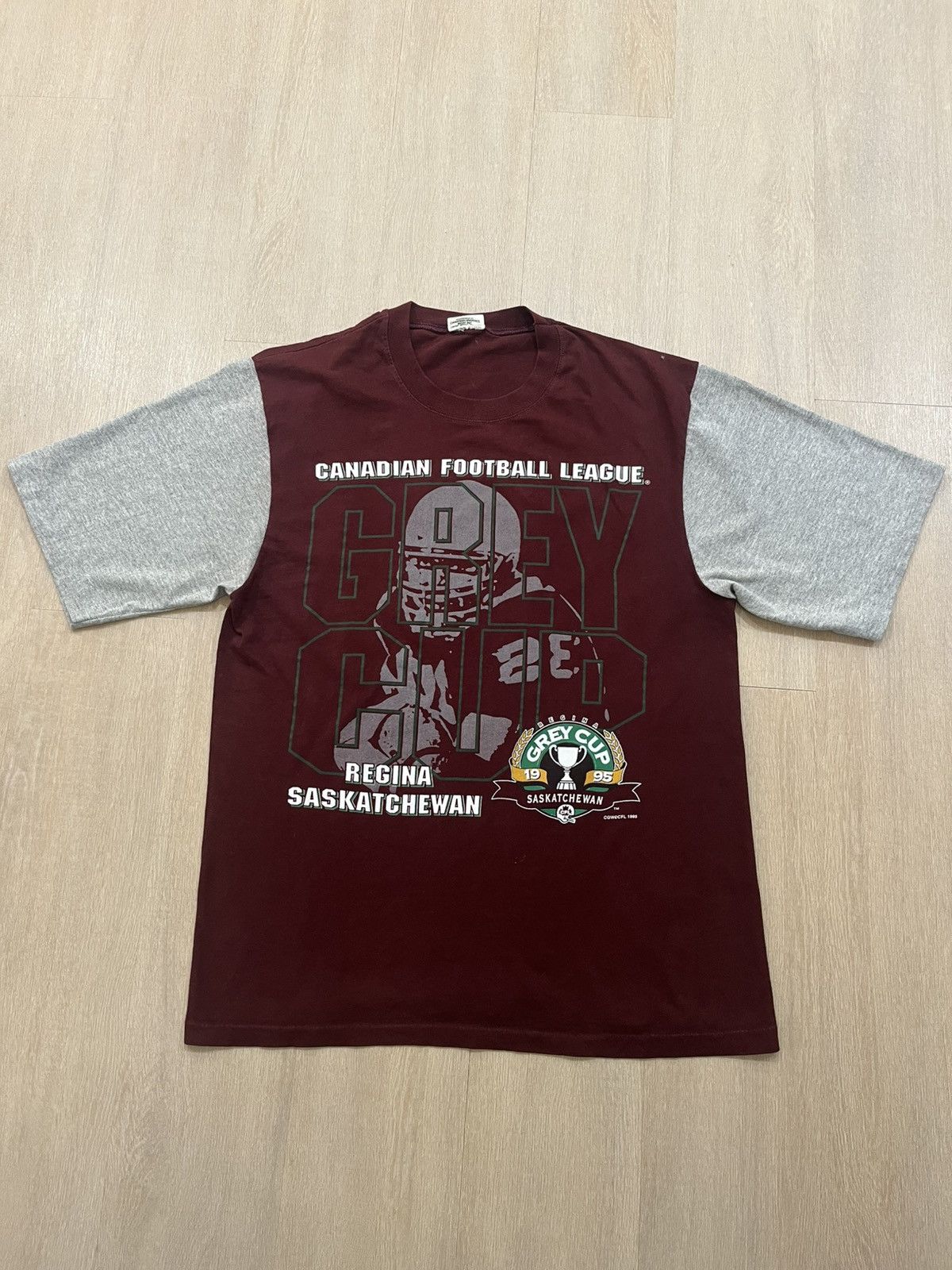 Vintage 1995 CFL Saskatchewan Roughriders shirt Medium Size US L / EU 52-54 / 3 - 1 Thumbnail