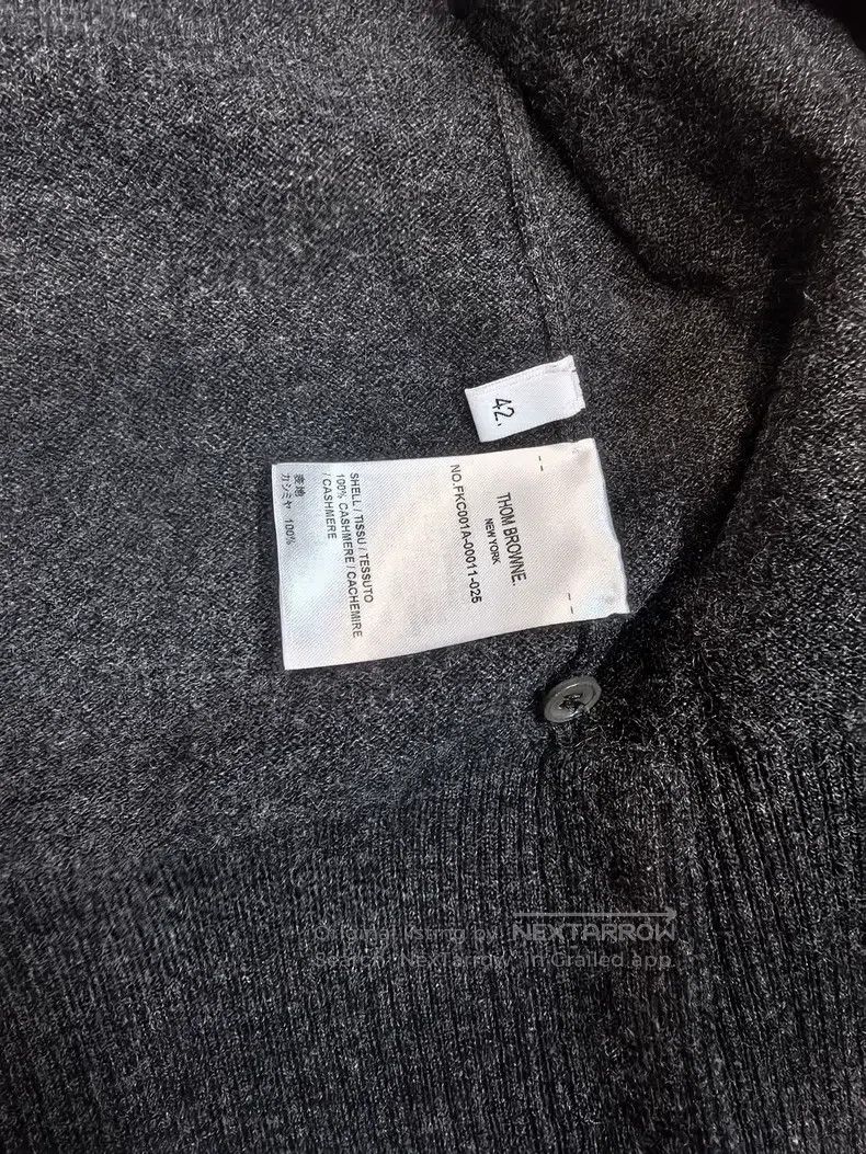 Thom Browne Thom Browne Gray cashmere cardigan Size US XS / EU 42 / 0 - 3 Thumbnail