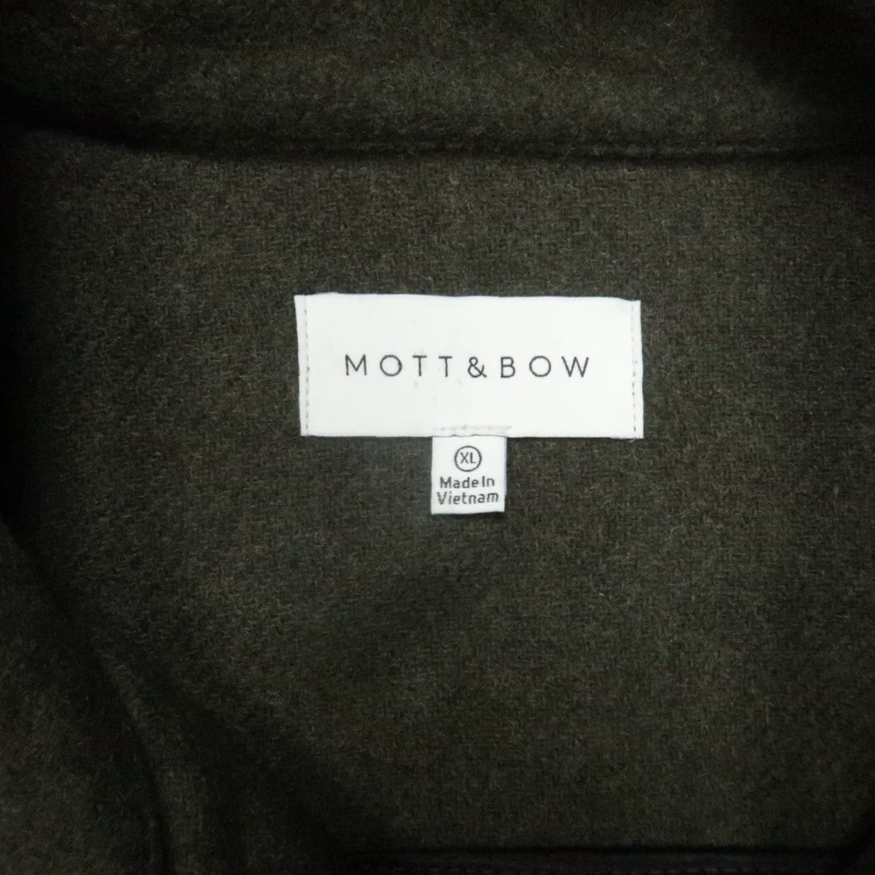 Mott & Bow Mott & Bow Jacket Mens XL Green Oversized Wool Button Pockets Size US XL / EU 56 / 4 - 3 Thumbnail