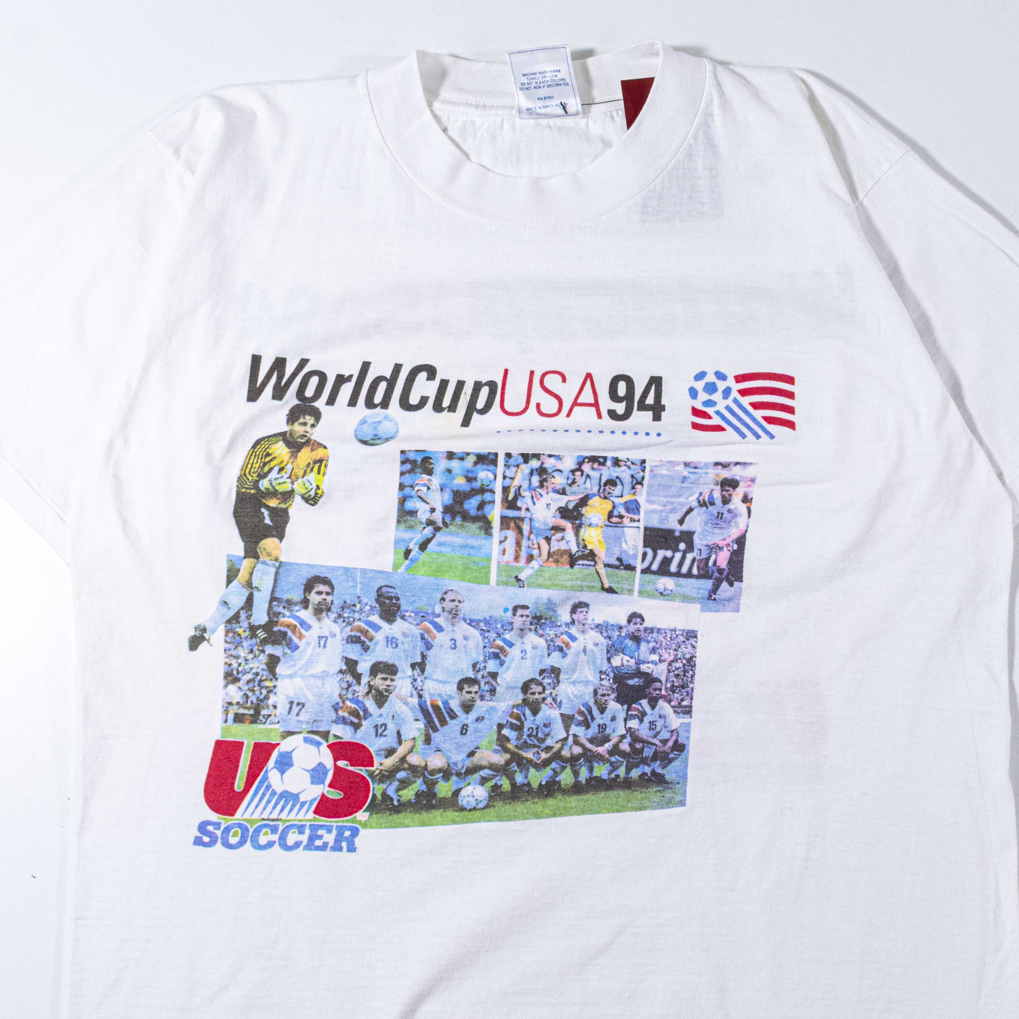 1994 World Cup USA Soccer T-Shirt USMNT Photo Blokecore