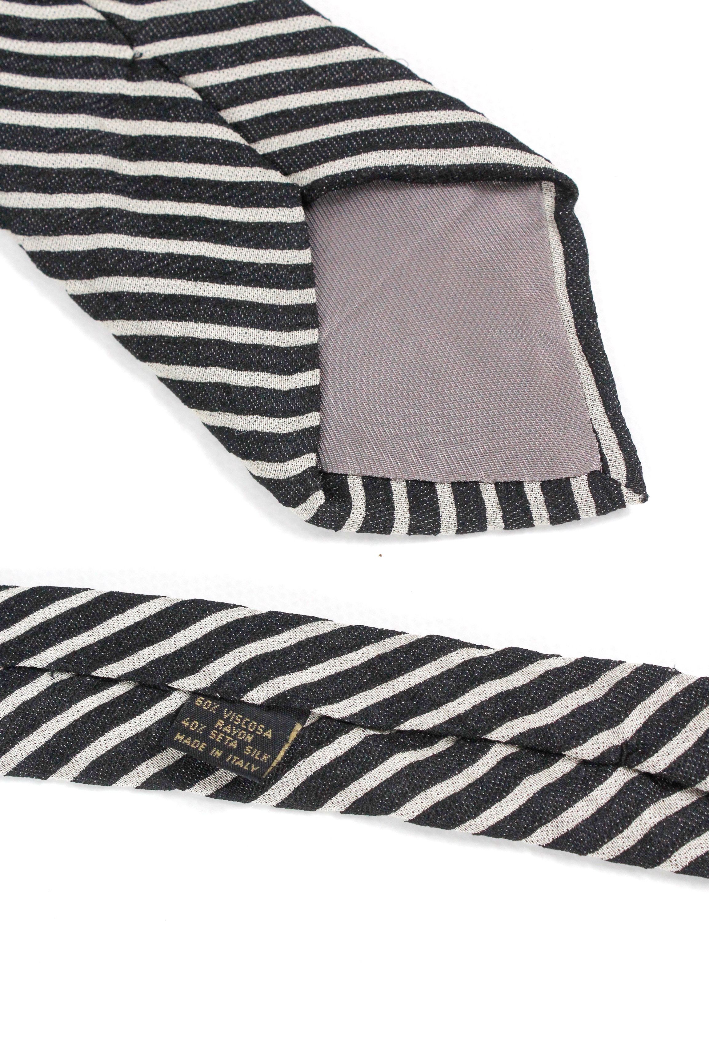 Corneliani Corneliani Striped Silk Rayon Tie Cravatte Made in Italy Size ONE SIZE - 4 Thumbnail