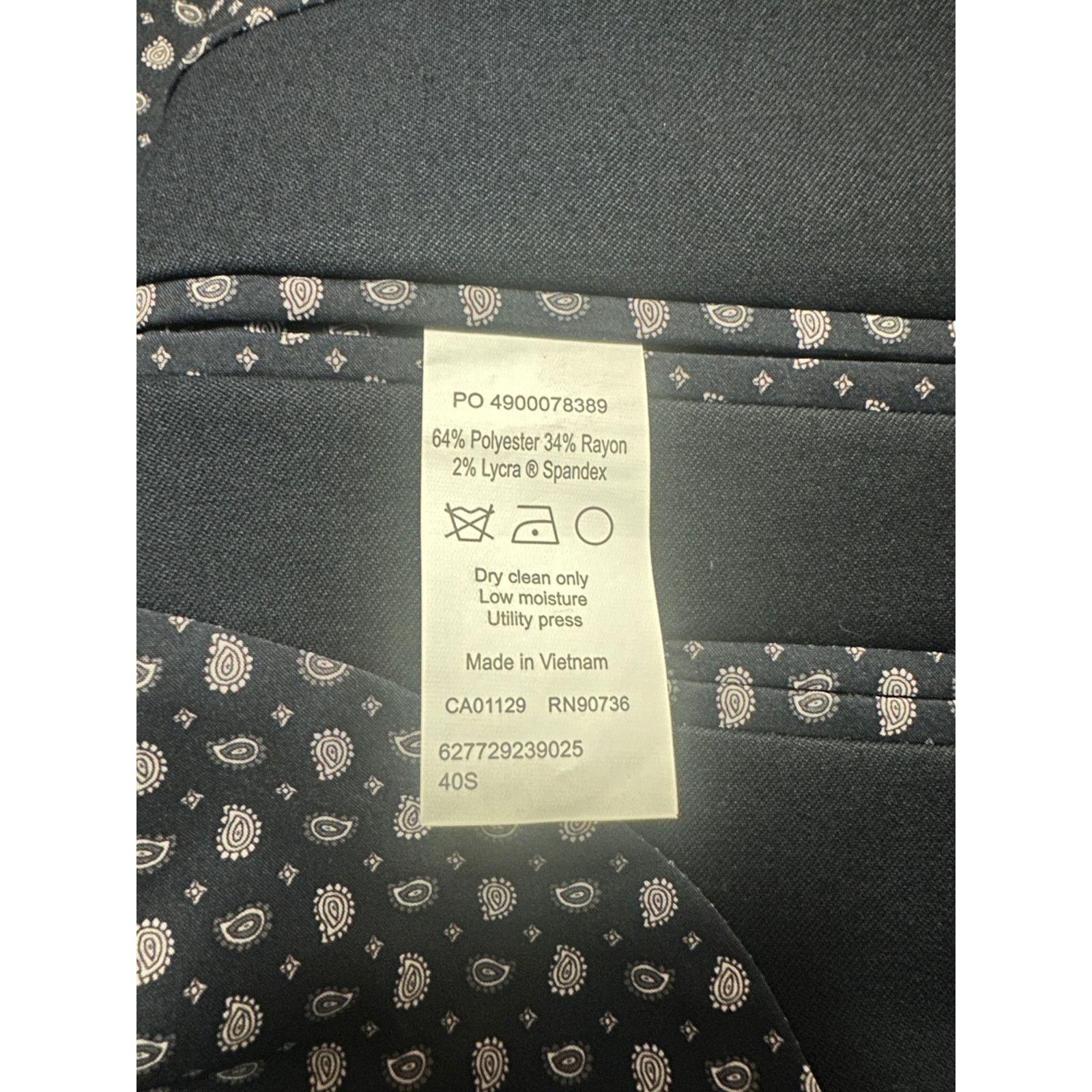 Chaps Chaps navy two button blazer size 40S Size 40S - 5 Thumbnail