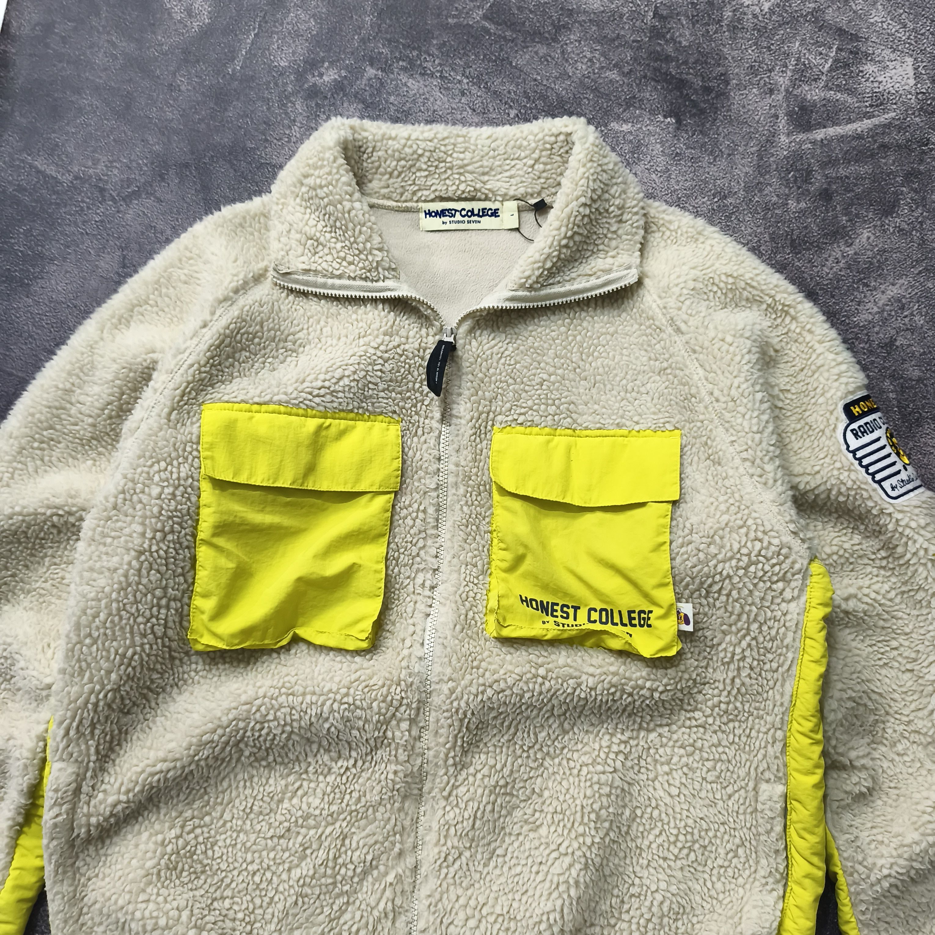 GU × Japanese Brand × Studio Seven Honest College by Studio Seven x GU Deep Pile Fleece Jacket Size US XL / EU 56 / 4 - 2 Thumbnail