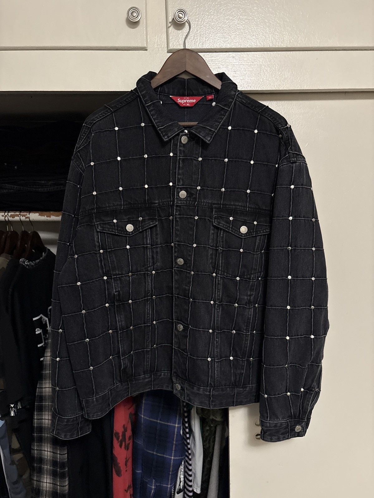 Supreme Supreme studded seam denim jacket Size US XL / EU 56 / 4 - 1 Thumbnail