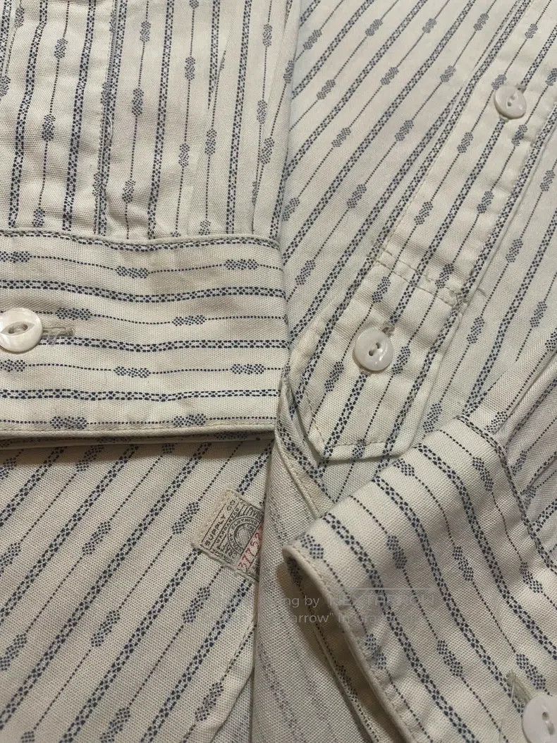 RRL Ralph Lauren RRL Ralph Lauren Rare vintage beige striped shirt Size US M / EU 48-50 / 2 - 5 Thumbnail