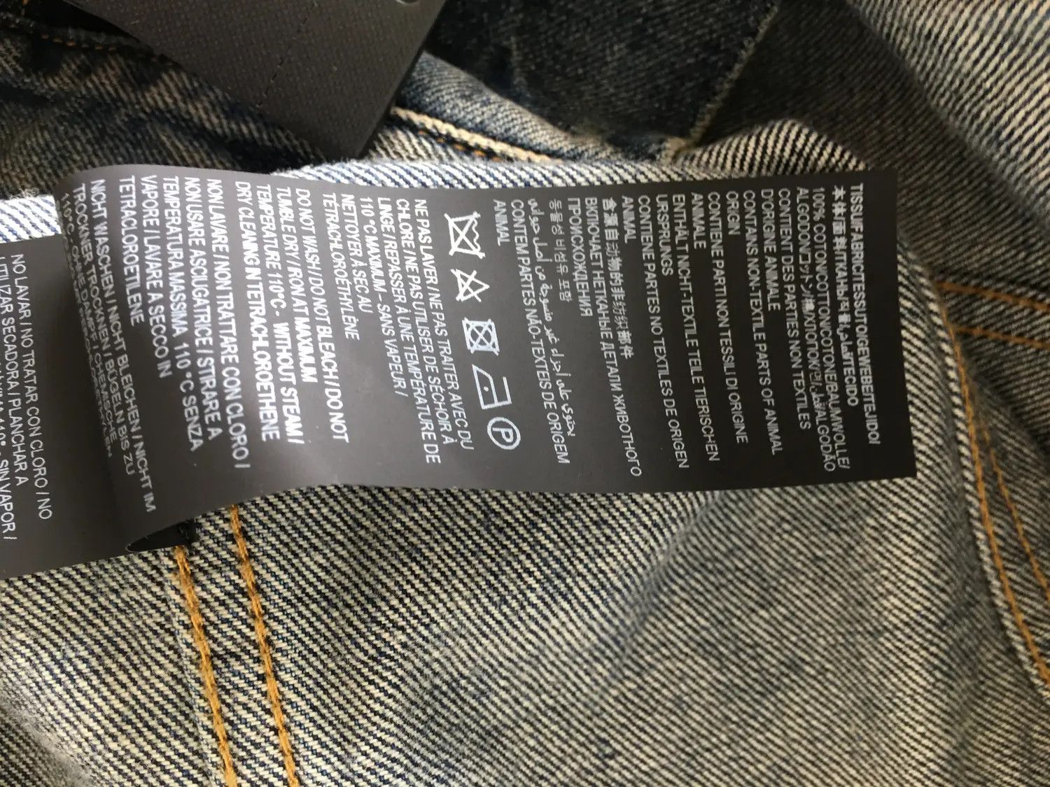 Saint Laurent Paris FINAL DROP / Denim Jacket Dark Washed Size US M / EU 48-50 / 2 - 8 Thumbnail